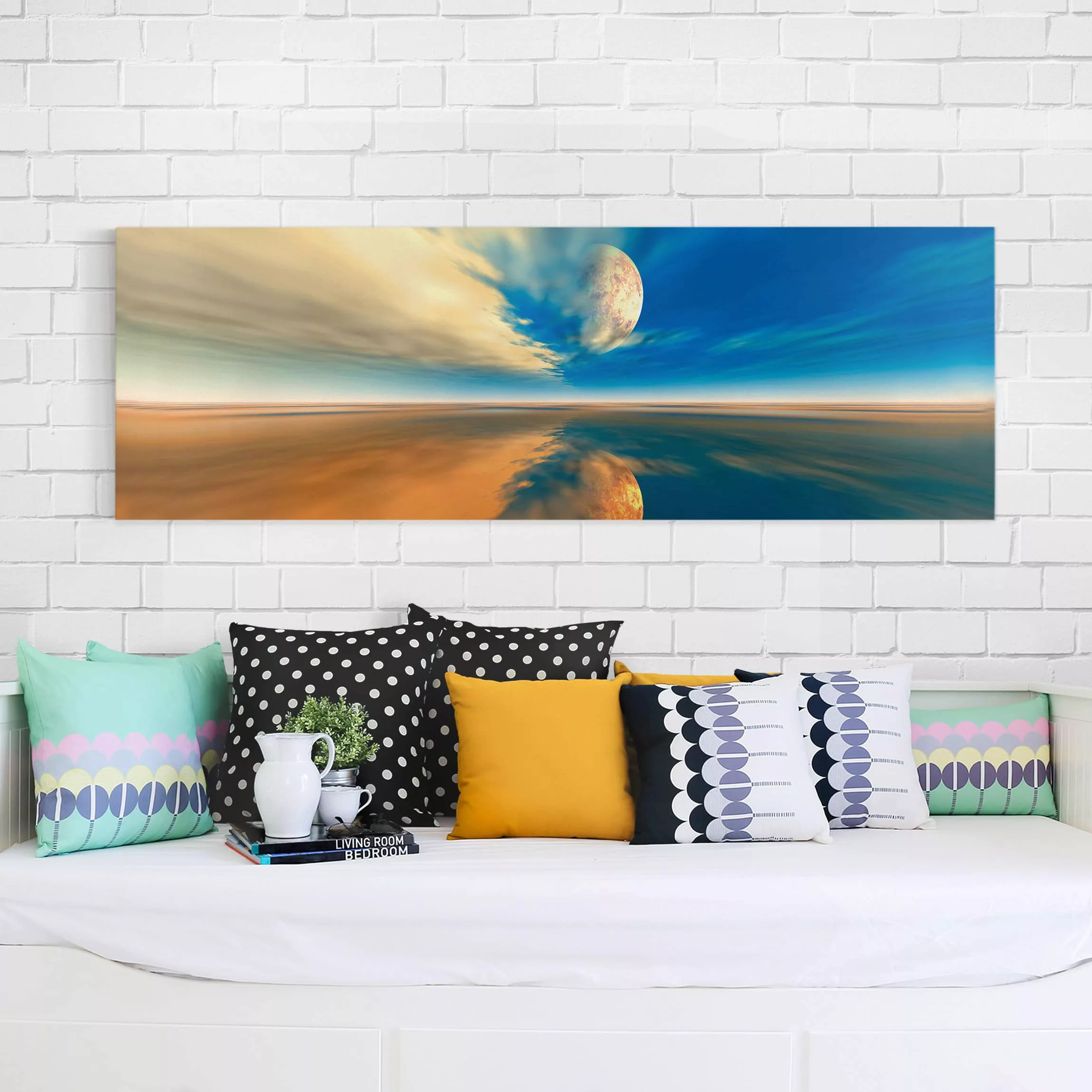 Leinwandbild Strand - Panorama Fantasy günstig online kaufen