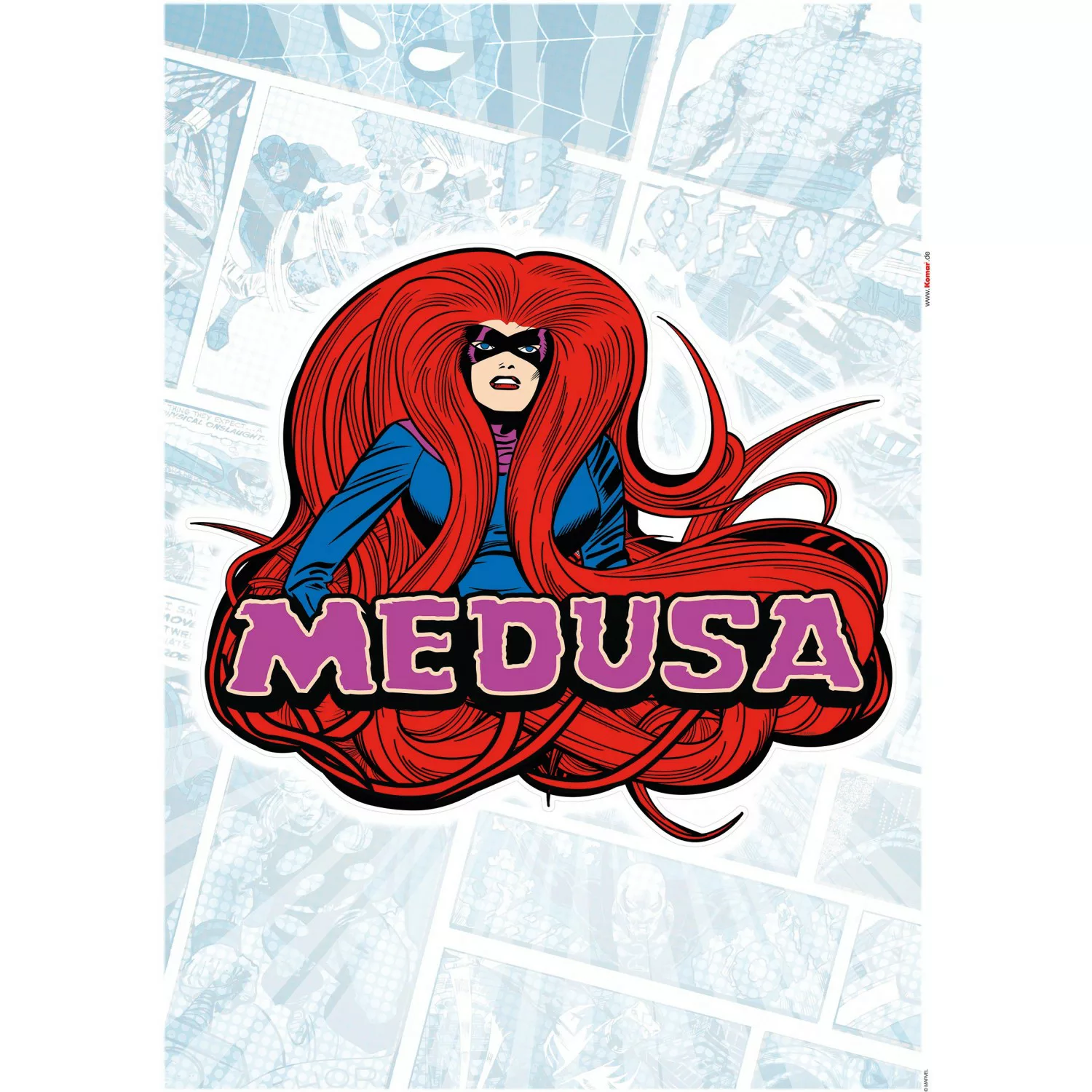 Komar Wandtattoo "Medusa Comic Classic", (1 St.), 50x70 cm (Breite x Höhe), günstig online kaufen