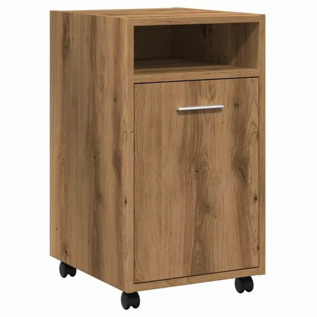 vidaXL Fächerschrank Schrank mit Rollen Artisan-Eiche 33x38x60 cm Holzwerks günstig online kaufen