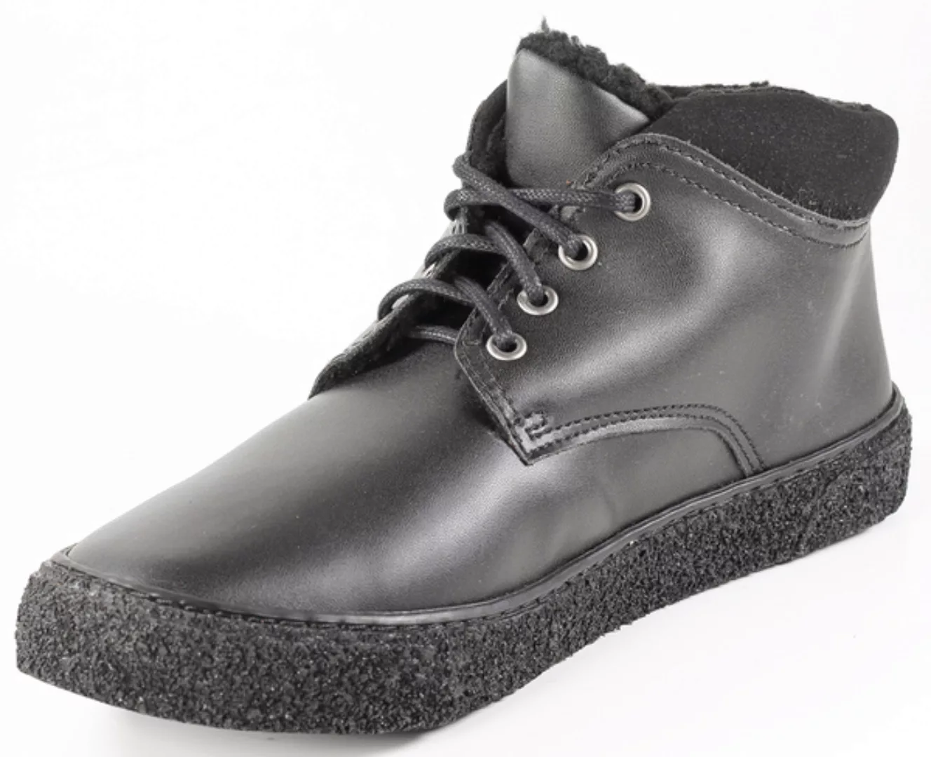Hohe Winter Sneaker Vegan Unisex Lavos (Microfaser, Gefüttert, Schwarz) günstig online kaufen