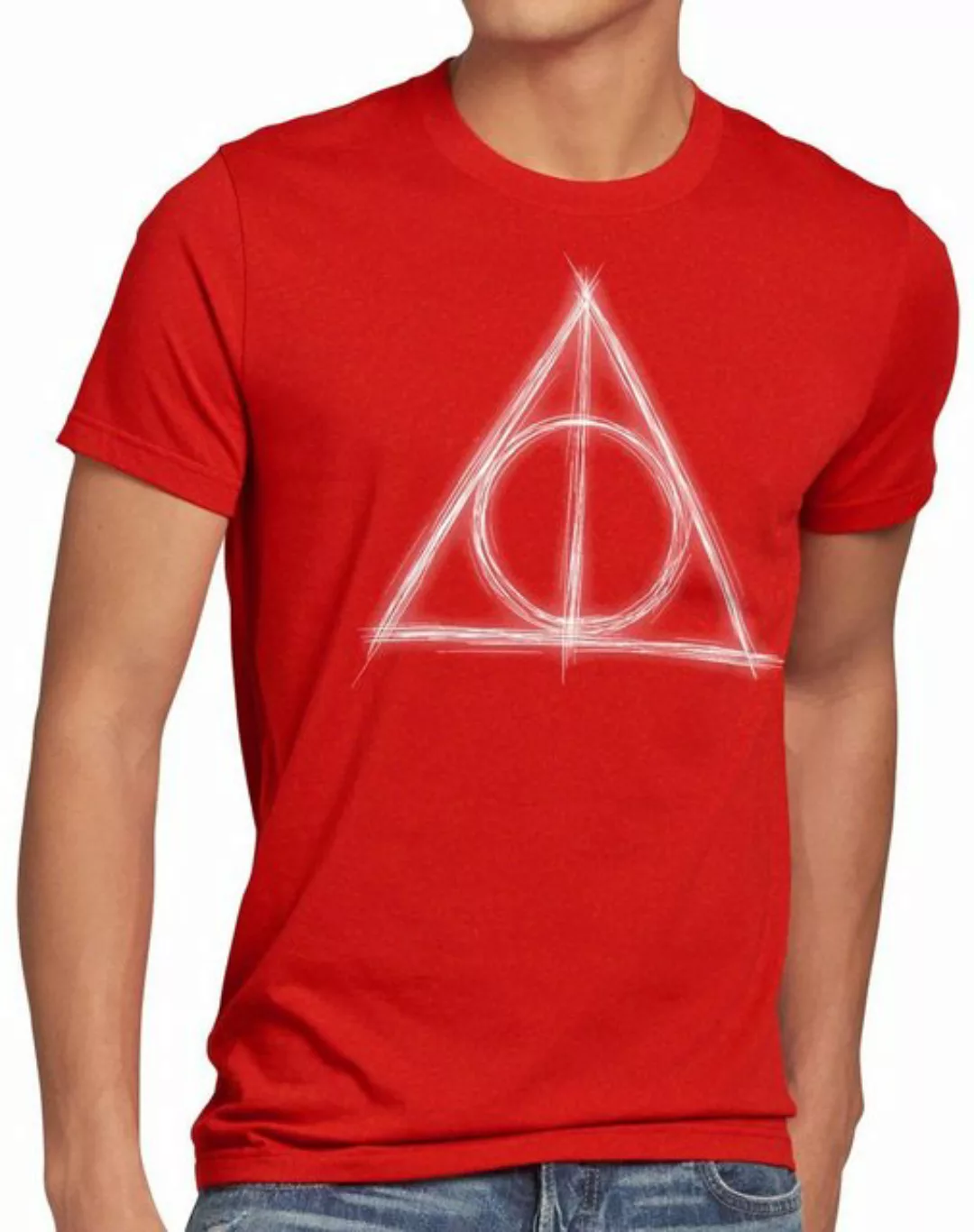 style3 T-Shirt Heiligtümer Magie Besen Deathly Hollows potter hogwarts günstig online kaufen