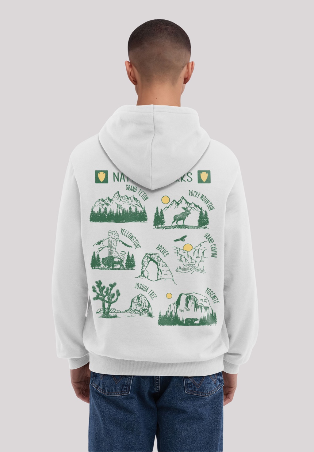 F4NT4STIC Kapuzenpullover "US National Parks Montage", Premium Qualität günstig online kaufen