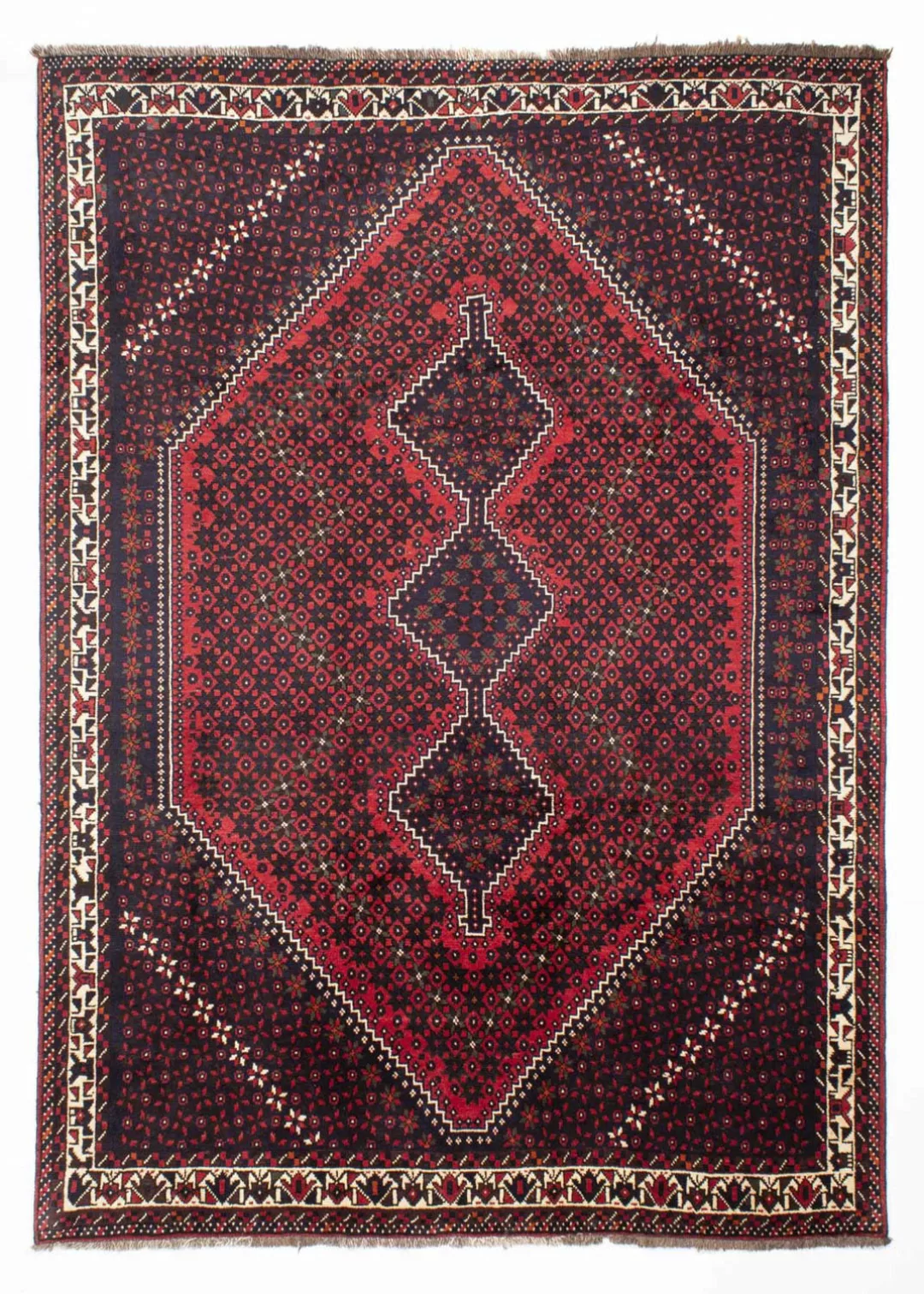 morgenland Wollteppich »Shiraz Medaillon Rosso scuro 295 x 200 cm«, rechtec günstig online kaufen