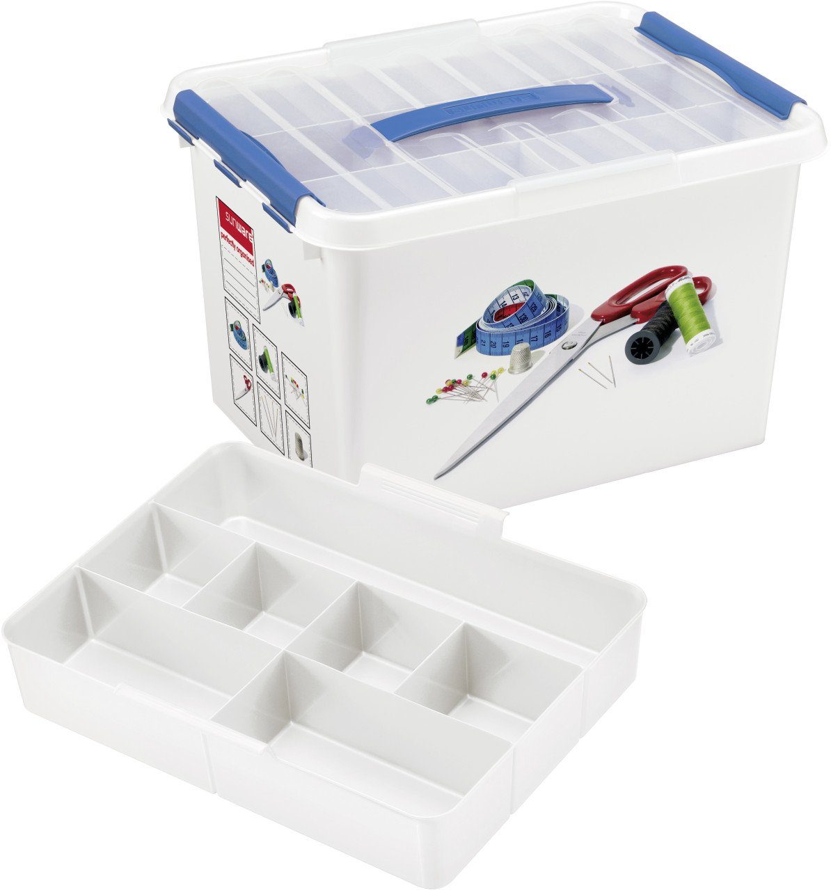Sunware Aufbewahrungsbox Sunware Nähbox Q-Line inklusive günstig online kaufen