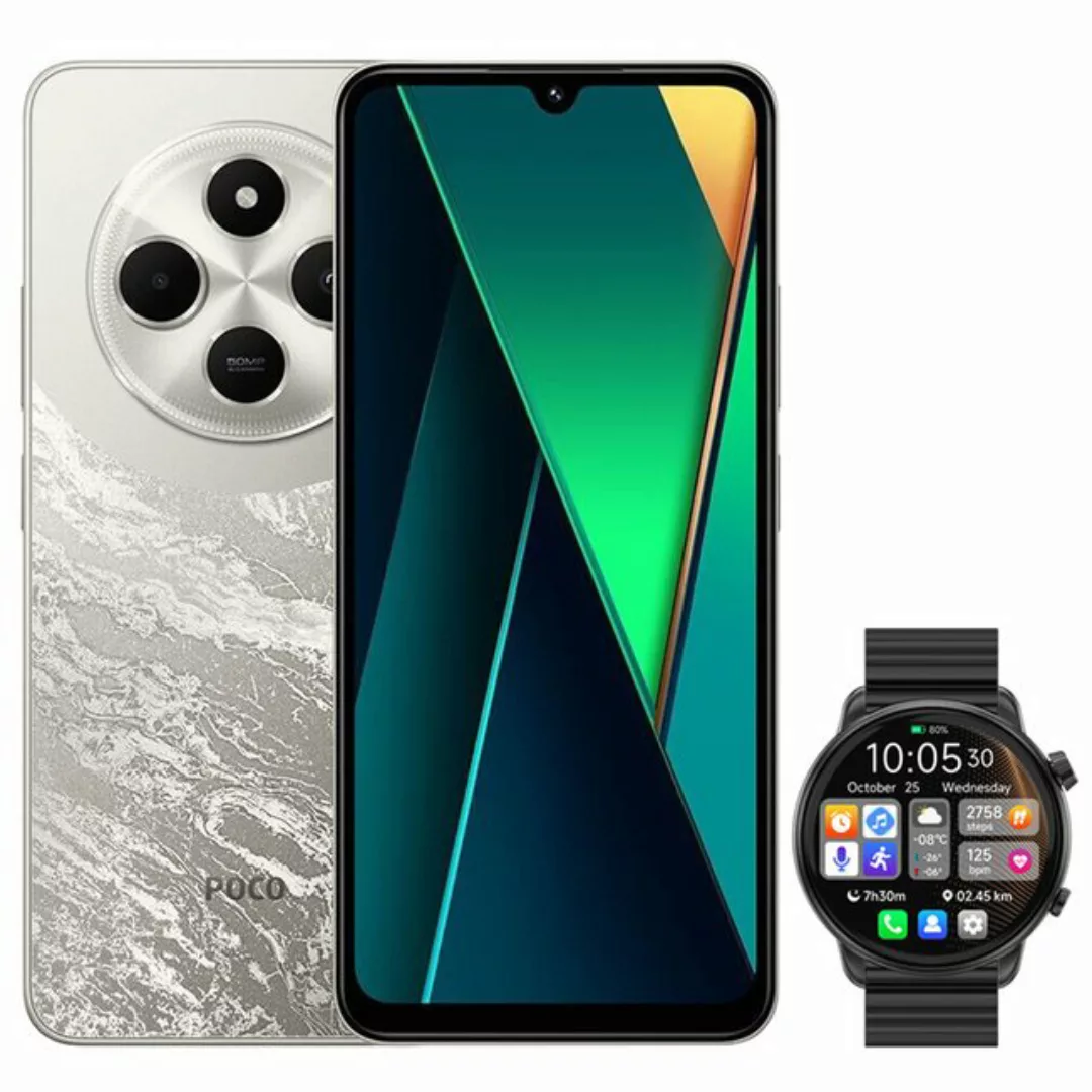 Xiaomi POCO C75 8+256GB Smartphone & Smartwatch Handy (6.88 Zoll, 50 MP Kam günstig online kaufen