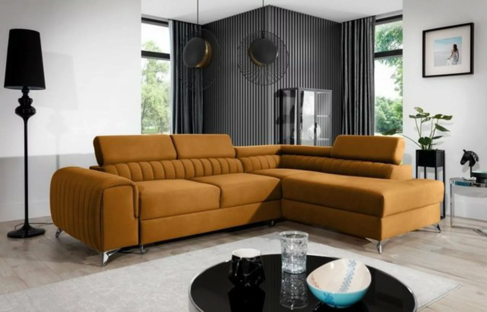 Luxusbetten24 Schlafsofa Designer Sofa Tirenni, mit Schlaf- und Klappfunkti günstig online kaufen