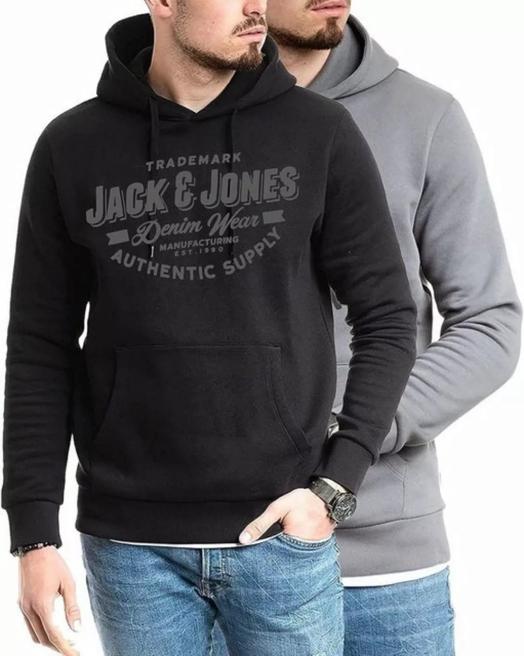 Jack & Jones Kapuzensweatshirt (Spar Set, 2er Pack) Doppelpack Hoodie mit P günstig online kaufen