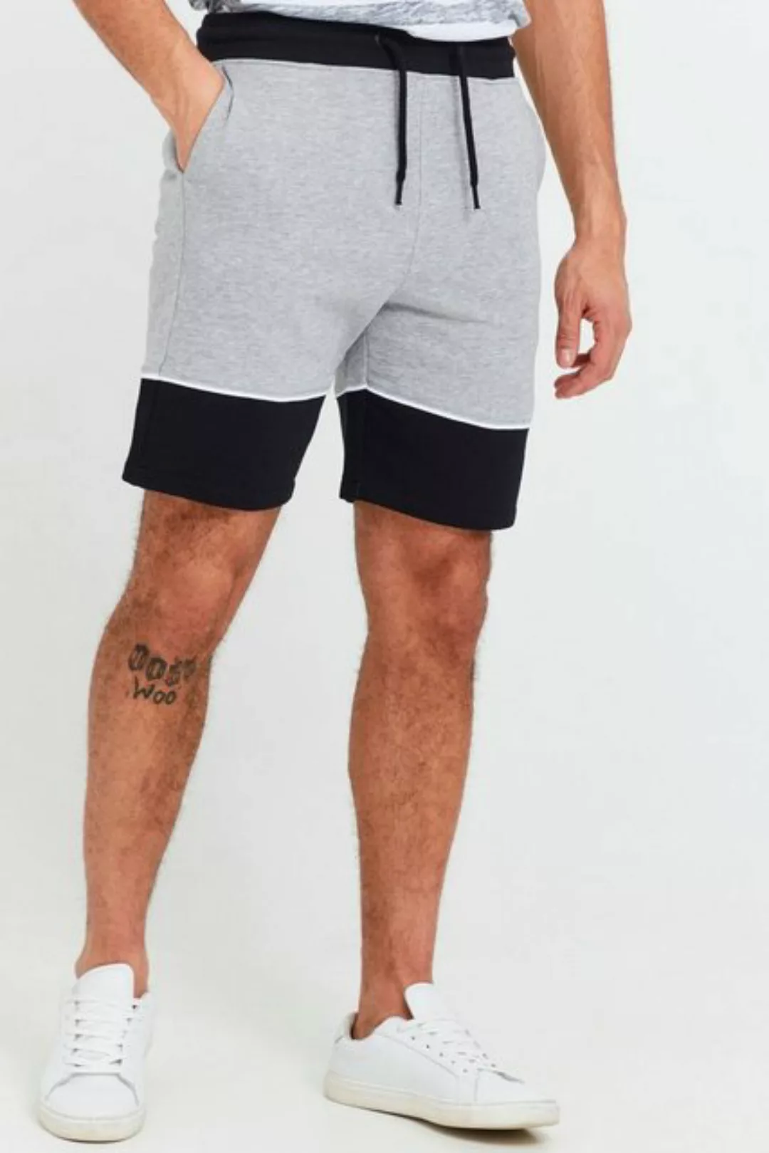 !Solid Sweatshorts SDDebber Colorblock Sweat Shorts mit Kordeln günstig online kaufen