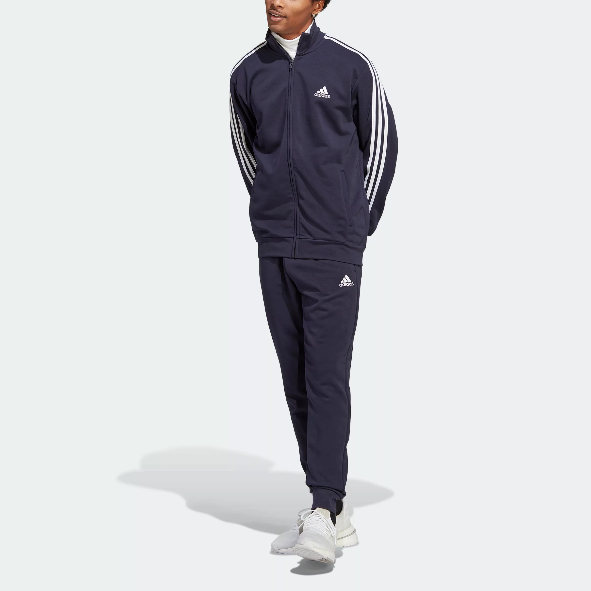 adidas Sportswear Trainingsanzug "BASIC 3-STREIFEN FRENCH TERRY", (2 tlg.) günstig online kaufen