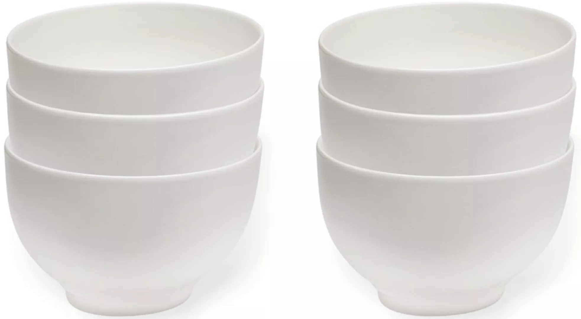 vivo Villeroy & Boch Group Müslischüssel »Basic White«, 6 tlg., aus Porzell günstig online kaufen