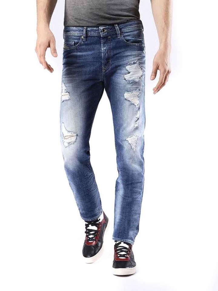 Diesel Tapered-fit-Jeans Diesel Buster 0848I Herren Jeans Hose Slim Tapered günstig online kaufen