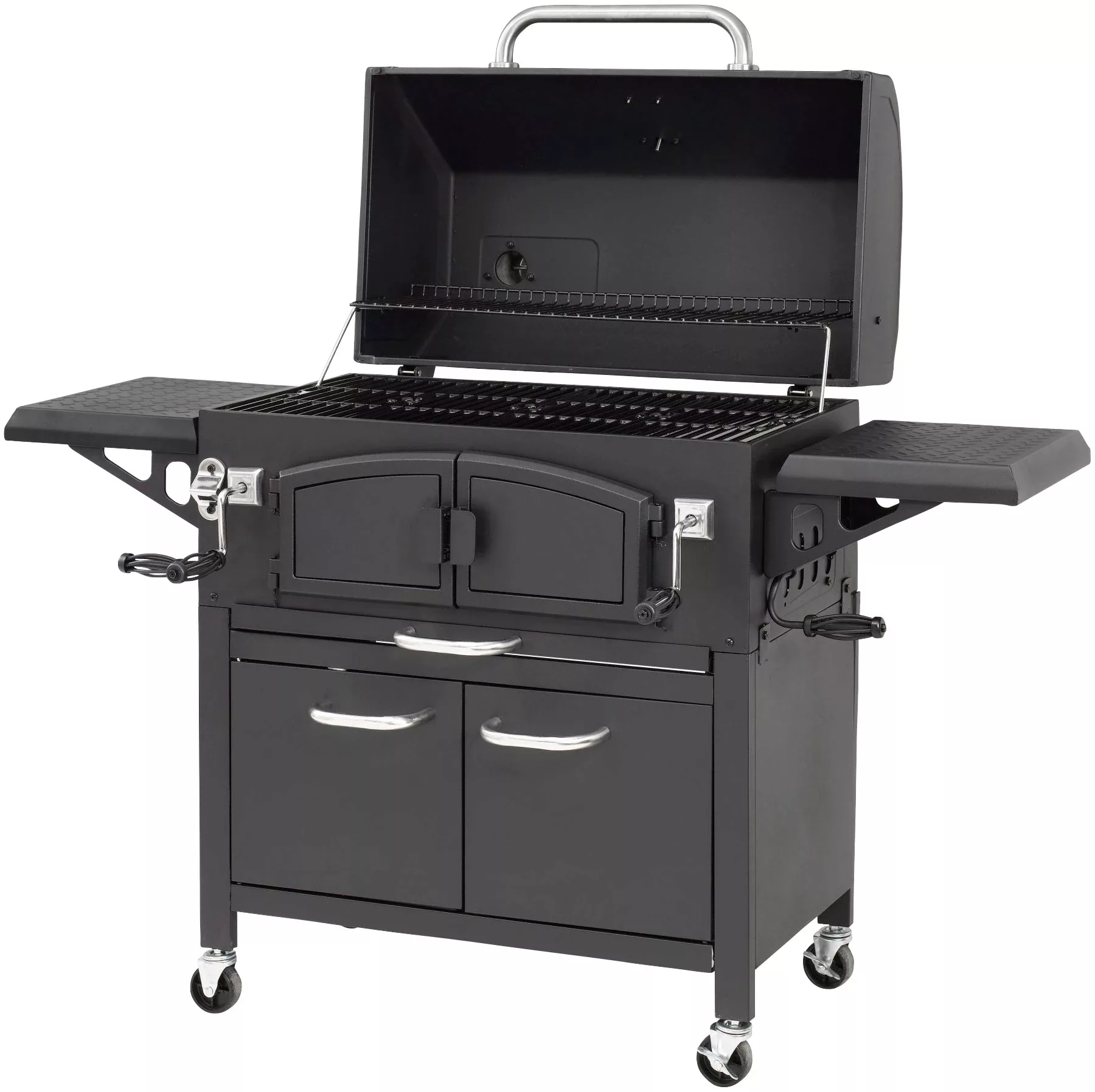 El Fuego Holzkohlegrill Grand Ontario 81 cm x 46 cm Schwarz günstig online kaufen