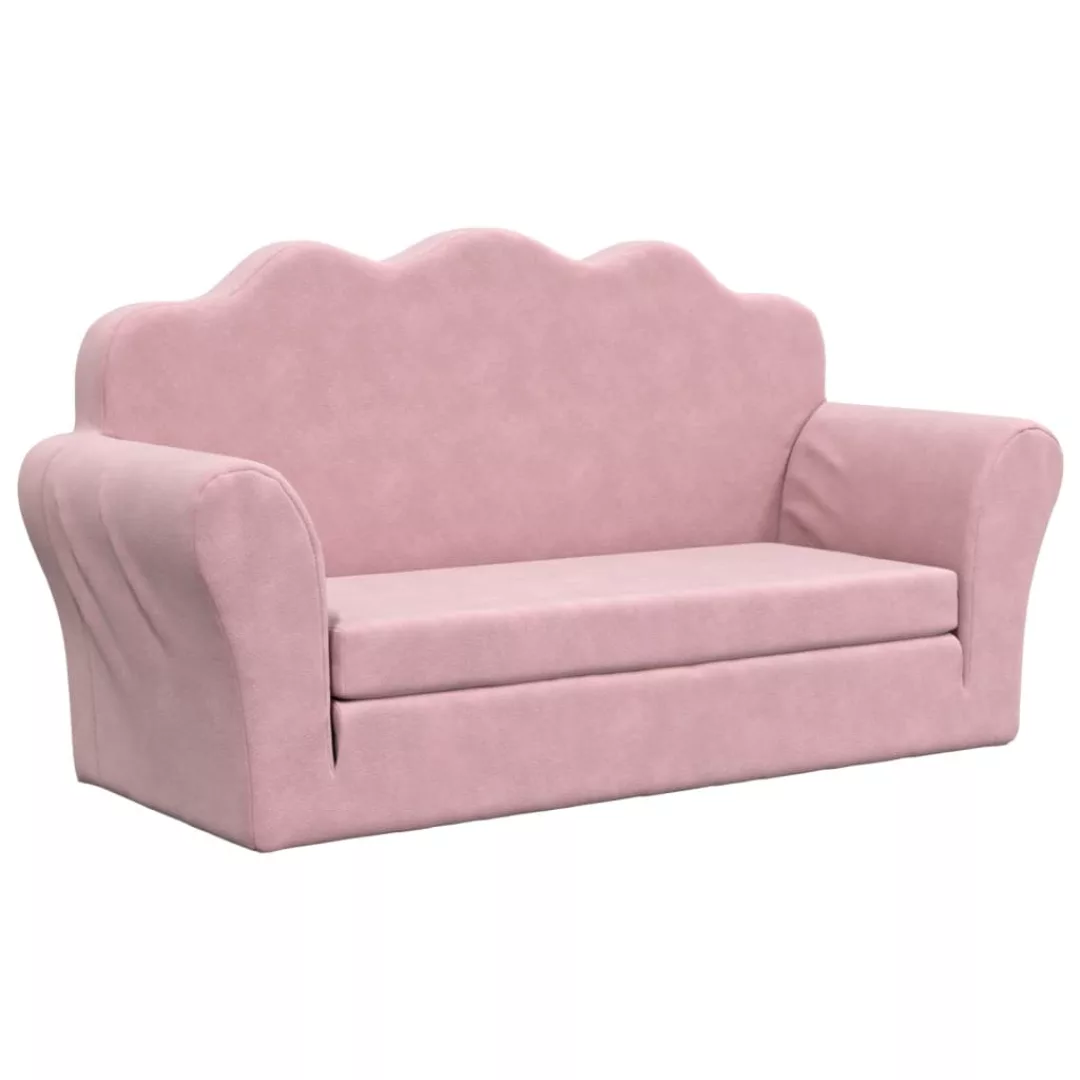 Vidaxl Kindersofa 2-sitzer Rosa Weich Plüsch günstig online kaufen