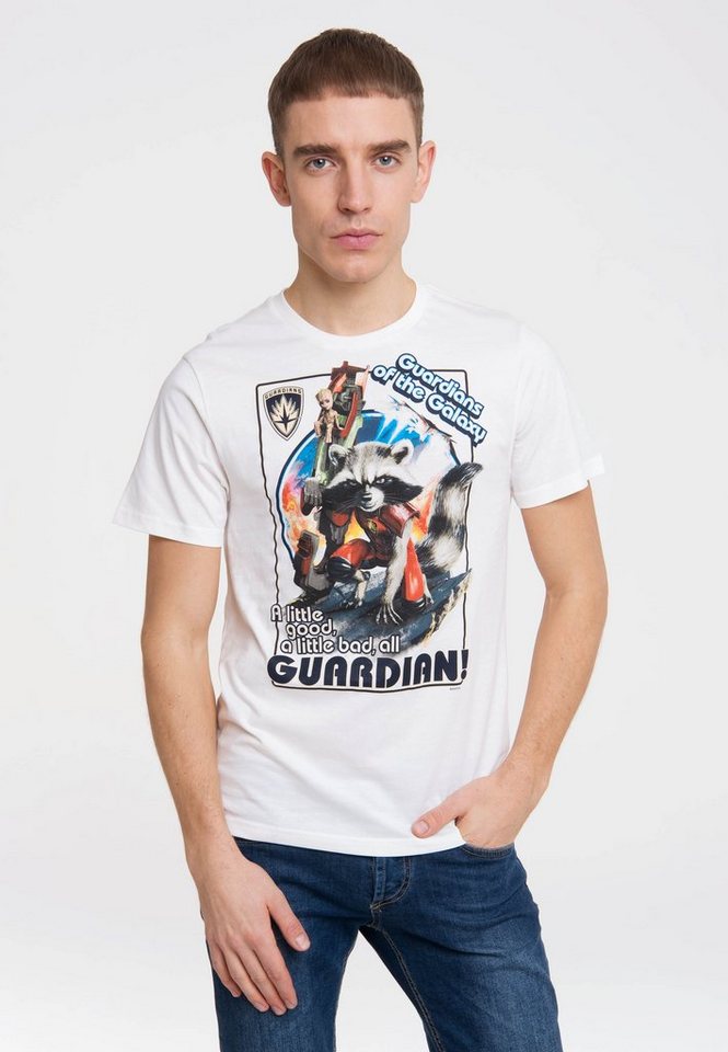 LOGOSHIRT T-Shirt Guardians of the Galaxy - Rocket Raccoon mit Rocket-Print günstig online kaufen