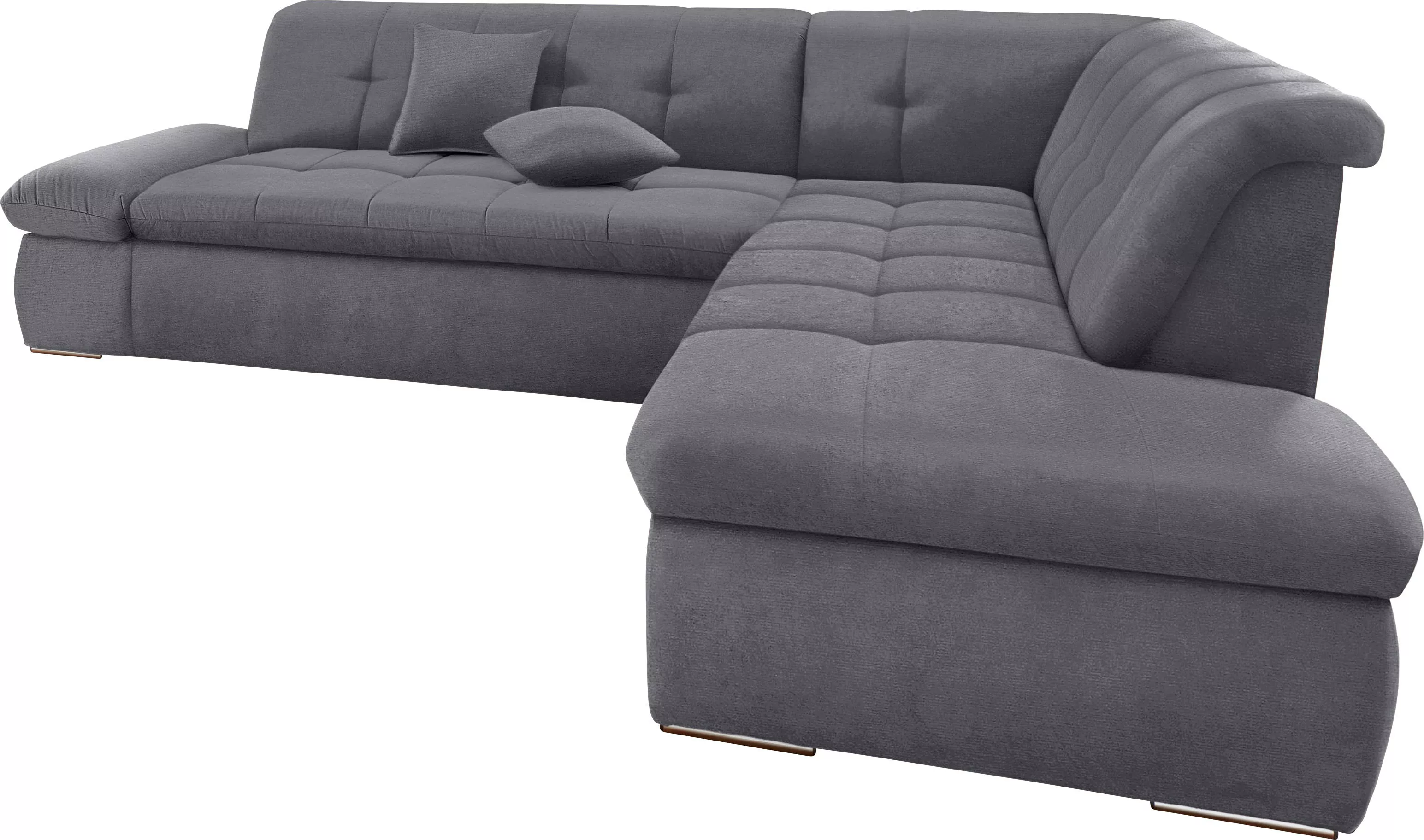 DOMO collection Ecksofa »NMoric incl. Zierkissen B/T/H: 273/216/80 cm L-For günstig online kaufen