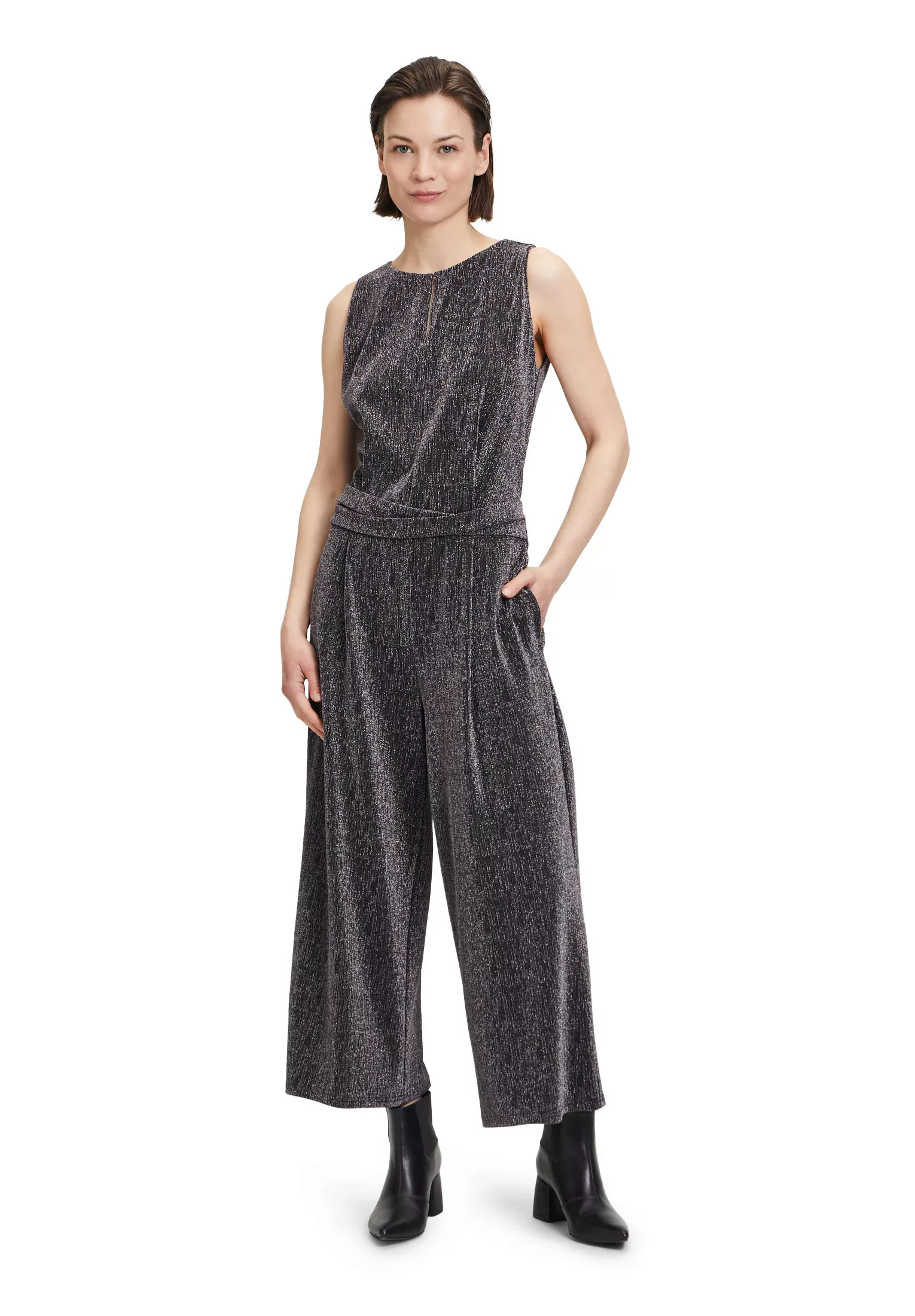 Betty&Co Overall Betty & Co Jumpsuit ohne Arm (1-tlg) Falten günstig online kaufen