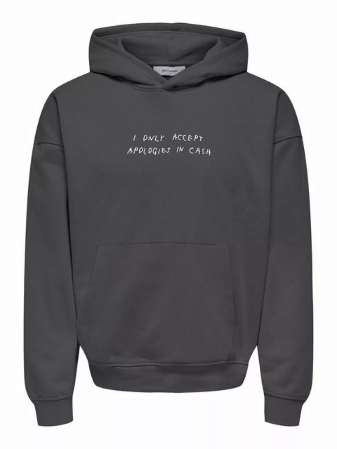 ONLY & SONS Hoodie Kapuzenpullover loose fit Kängurutasche Kapuze langarm O günstig online kaufen