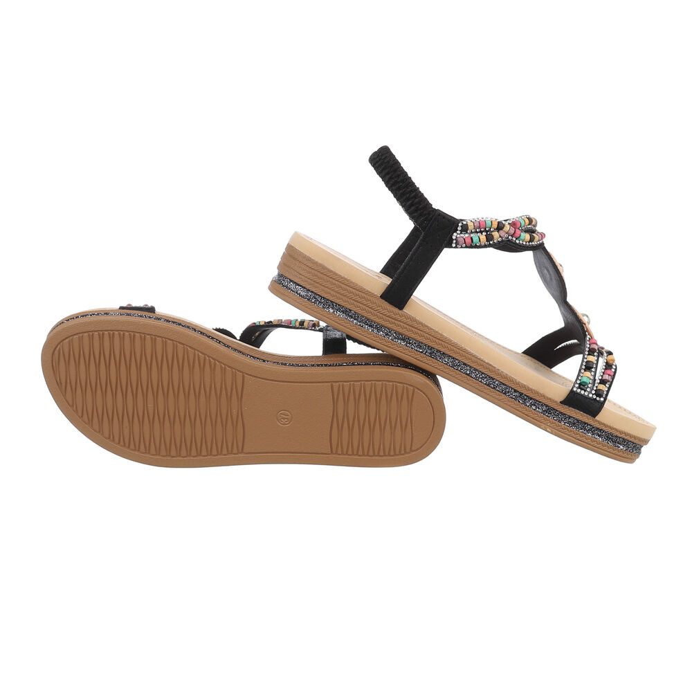 Ital-Design Damen Boho/Hippie Riemchensandalette (85960317) Keilabsatz/Wedg günstig online kaufen