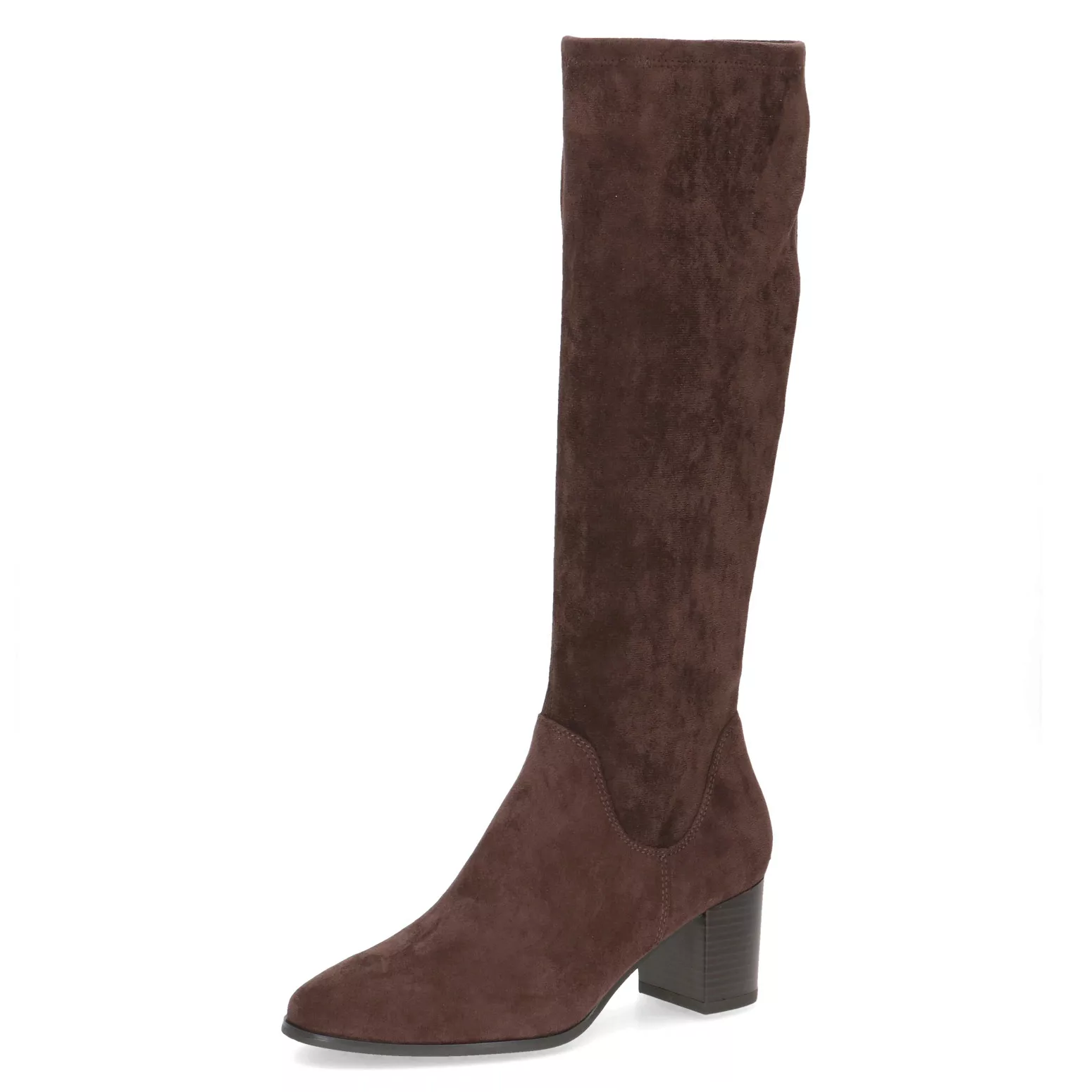 Caprice Stiefel, Blockabsatz, Langschaftstiefel in eleganter, runder Form günstig online kaufen