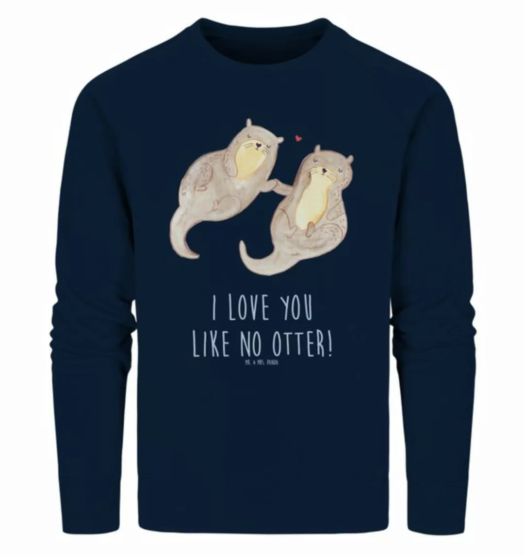 Mr. & Mrs. Panda Longpullover Größe S Otter Hände halten - French Navy - Ge günstig online kaufen