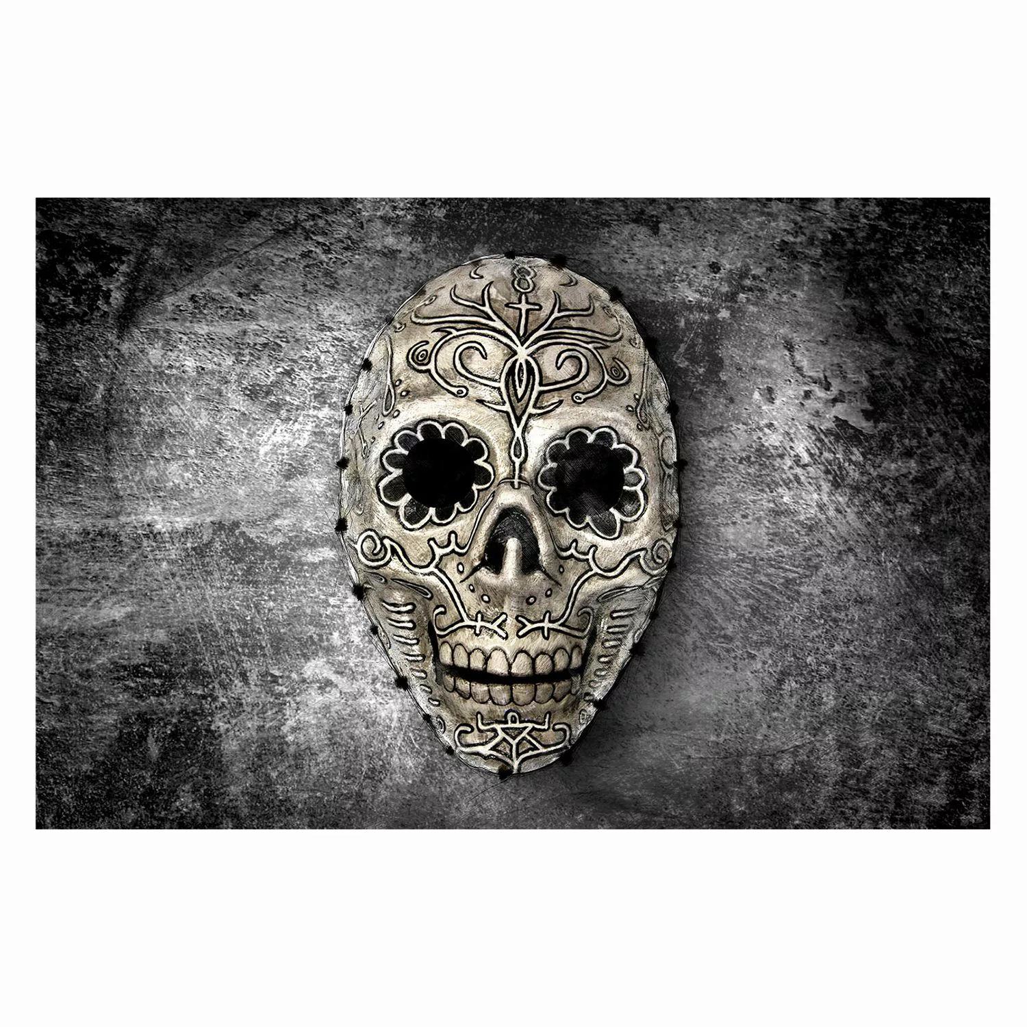 home24 Bild Monochrome Skull günstig online kaufen