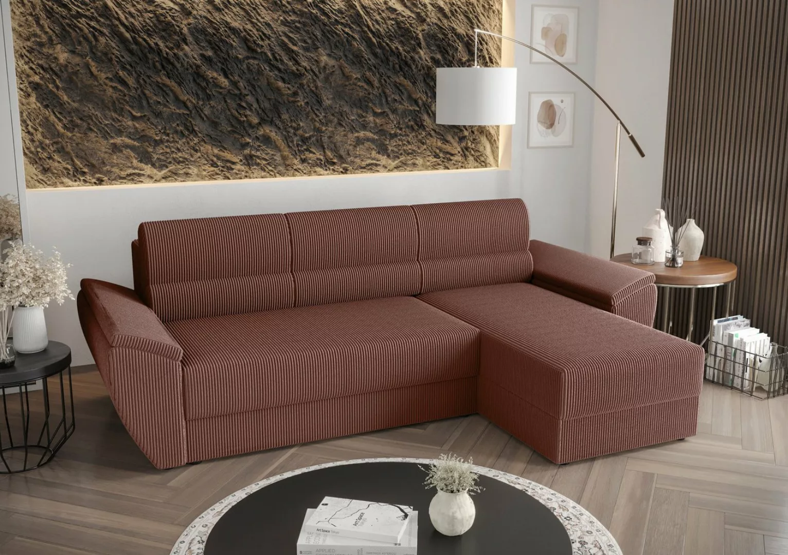 ALTDECOR Ecksofa REB-L2, Couch mit Schlaffunktion, Wohnzimmer - Wohnlandsch günstig online kaufen