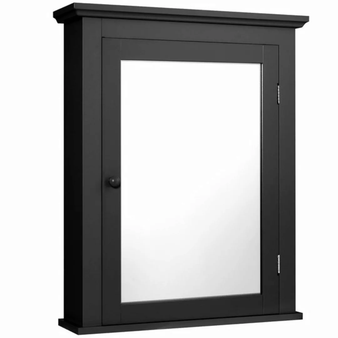 COSTWAY Spiegelschrank Bad,mit Tür& verstellbarem Regal,56 x 15 x 69,5 cm günstig online kaufen