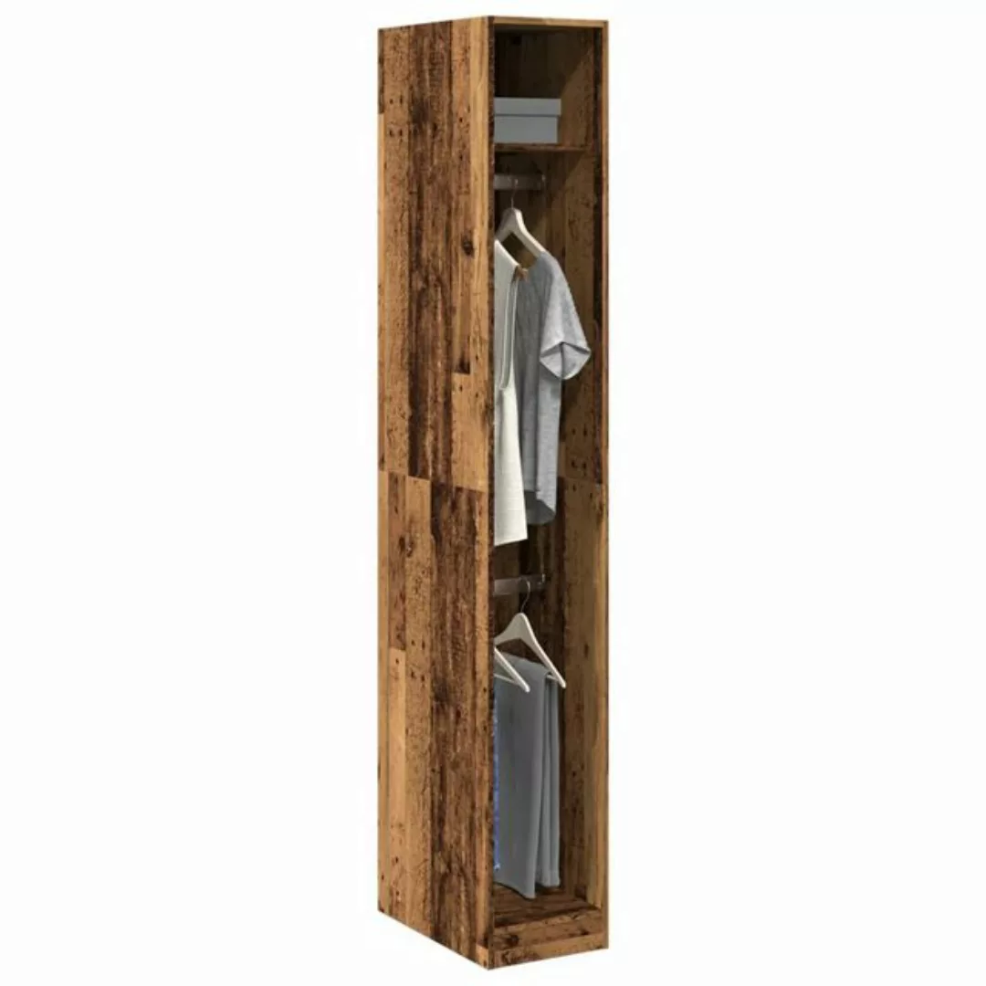 vidaXL Kleiderschrank Kleiderschrank Altholz-Optik 30x50x200 cm Spanplatte günstig online kaufen