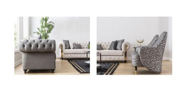 Xlmoebel Sofa Hochwertiges 3-Sitzer-Sofa für das Wohnzimmer in Grau im, Her günstig online kaufen