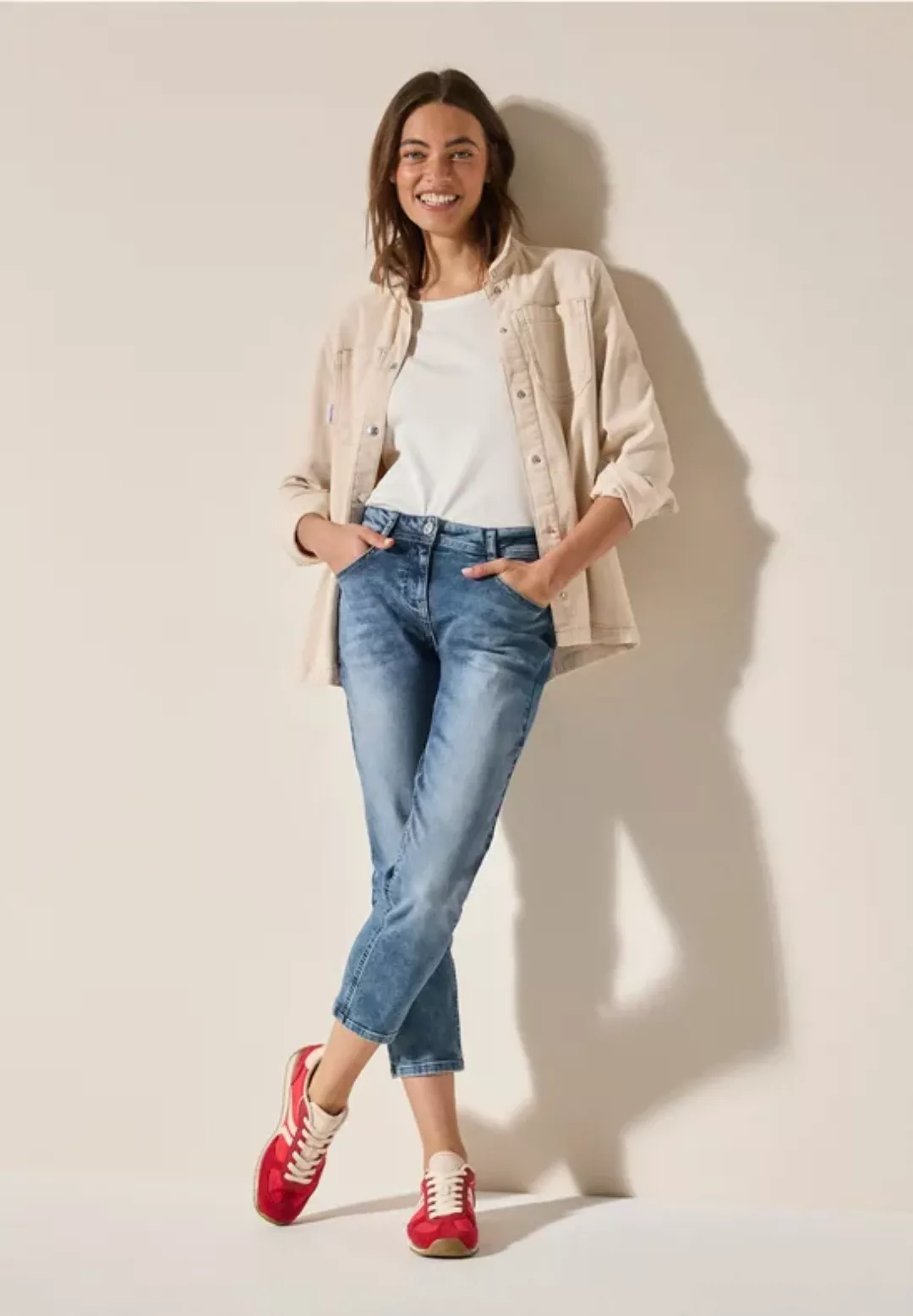 Cecil Comfort-fit-Jeans, aus Baumwolle mit Stretchanteil günstig online kaufen