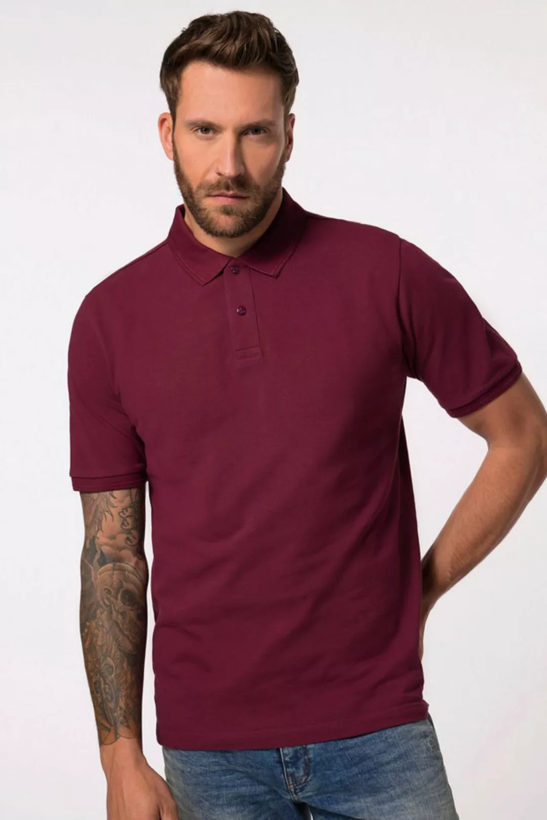 JP1880 Poloshirt JP 1880 Poloshirt Halbarm Piqué Druckknöpfe günstig online kaufen