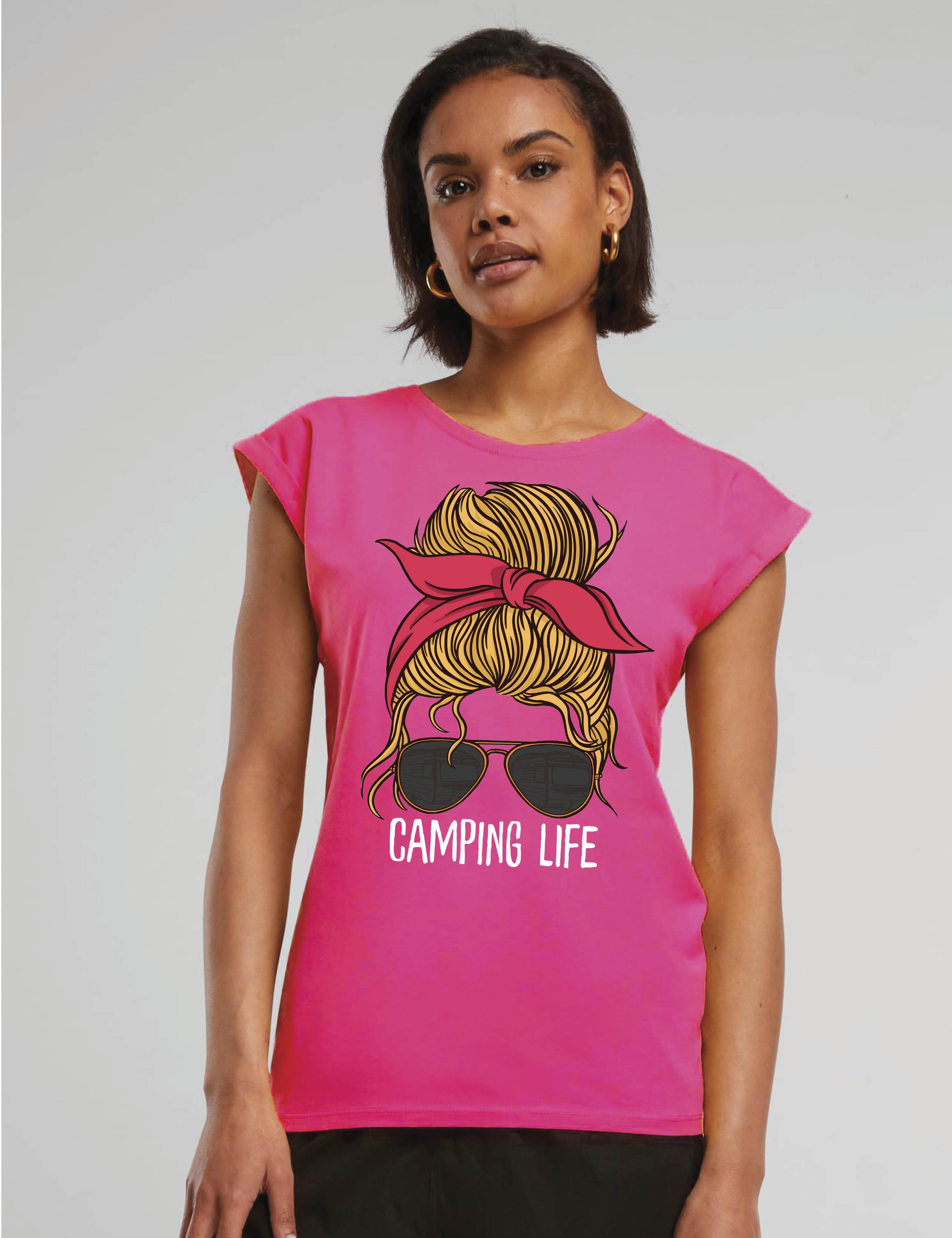 Youth Designz Print-Shirt "Camping Life Frau" günstig online kaufen