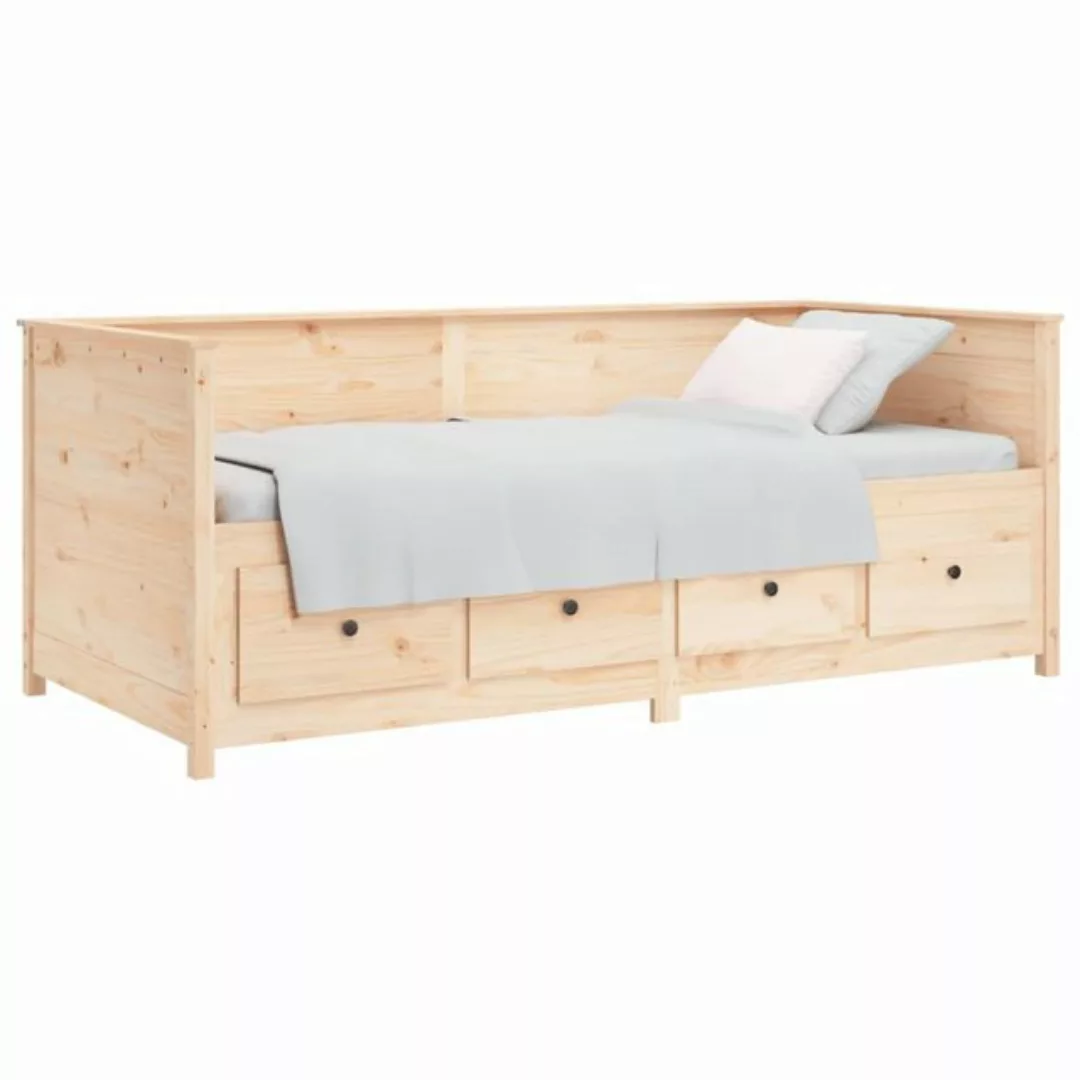 furnicato Bett Tagesbett 100x200 cm Massivholz Kiefer (1-tlg) günstig online kaufen