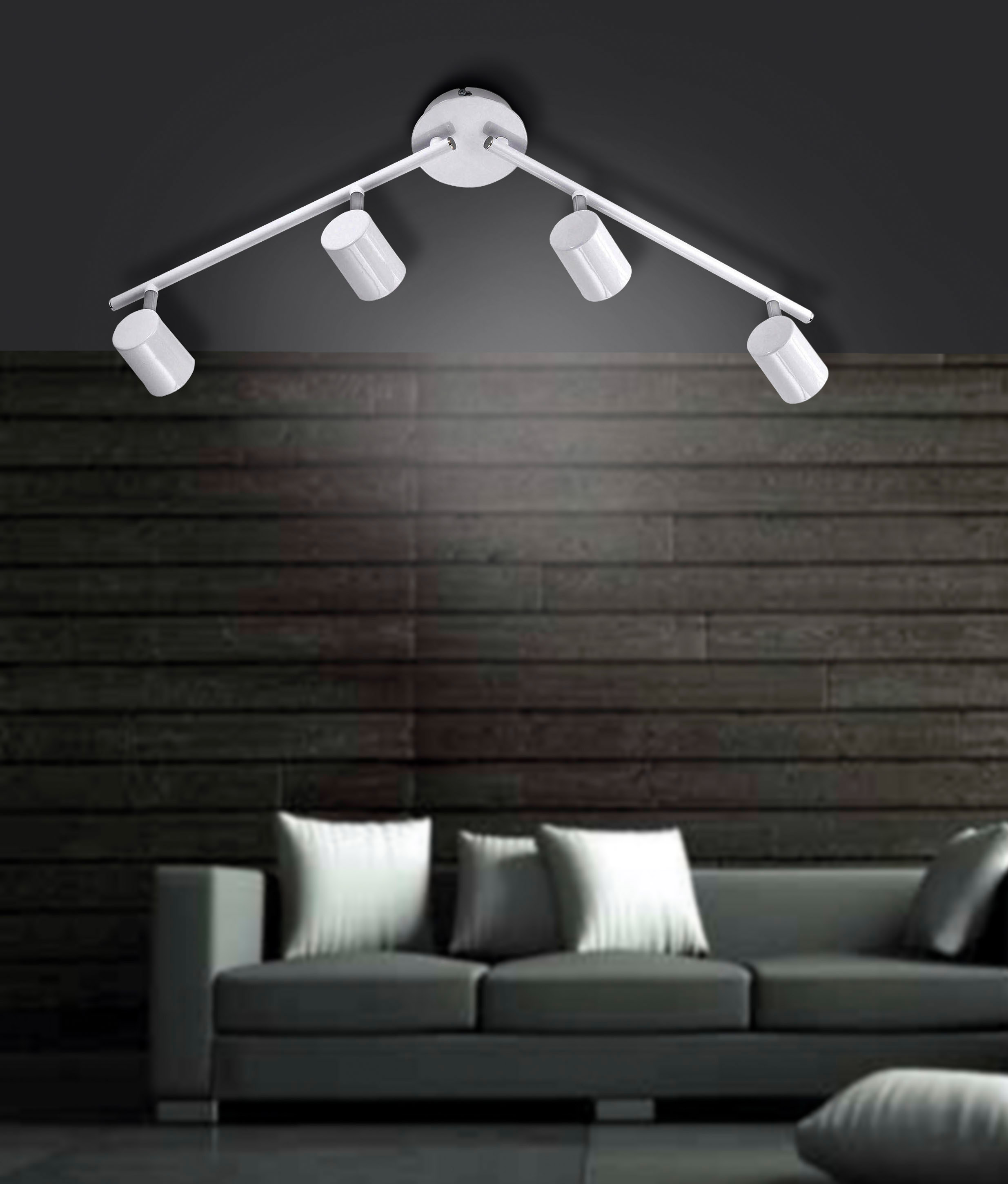 my home LED Deckenleuchte »Maci«, 4 flammig-flammig, schlichtes Design, war günstig online kaufen