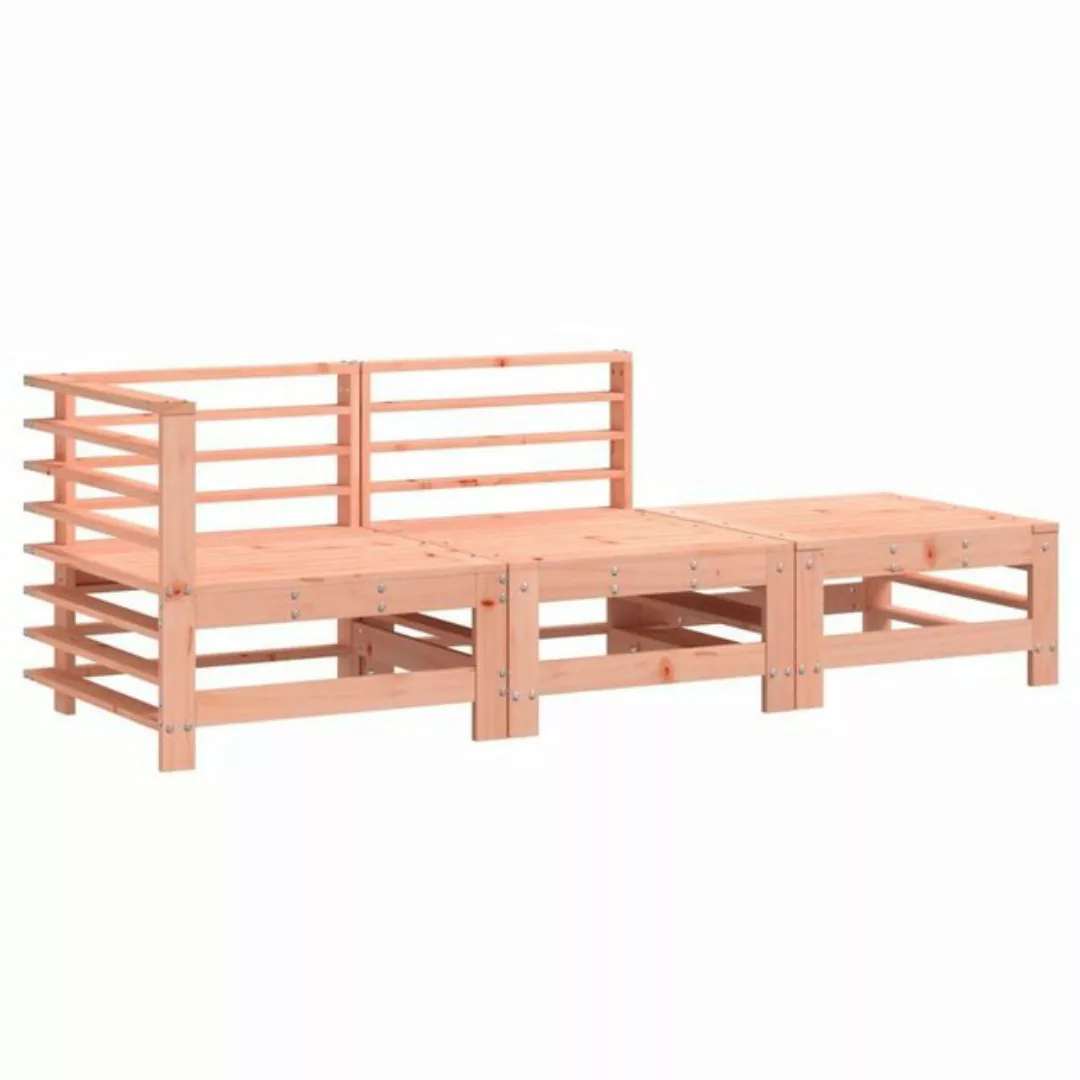 vidaXL Sofaelement 3-tlg. Garten-Lounge-Set Massivholz Douglasie (1 St) günstig online kaufen