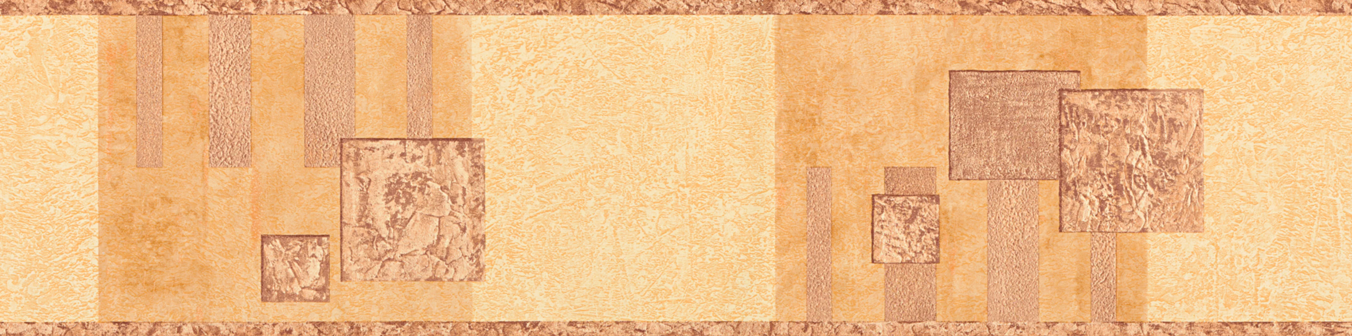 Bricoflor Mediterrane Tapeten Bordüre in Terracotta Orange Küchen Bordüre S günstig online kaufen