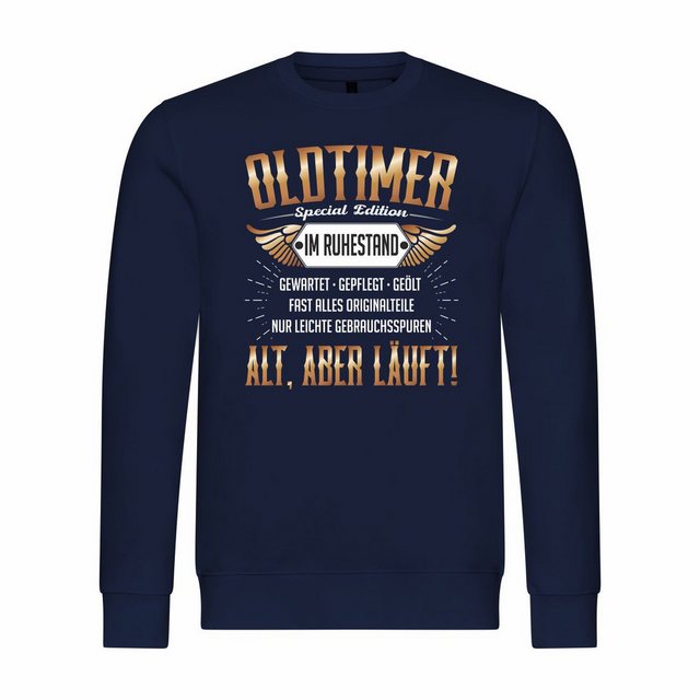 deinshirt Rundhalspullover Herren Sweatshirt Oldtimer im Ruhestand Mit Prin günstig online kaufen