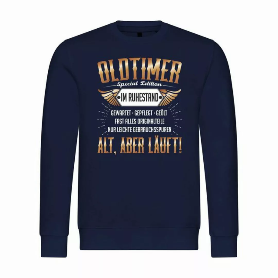 deinshirt Rundhalspullover Herren Sweatshirt Oldtimer im Ruhestand Mit Prin günstig online kaufen