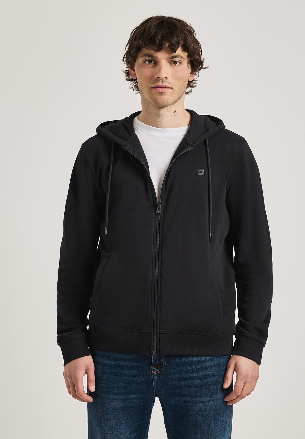 STREET ONE MEN Sweatjacke, mit Kapuze mit Tunnelzugband günstig online kaufen