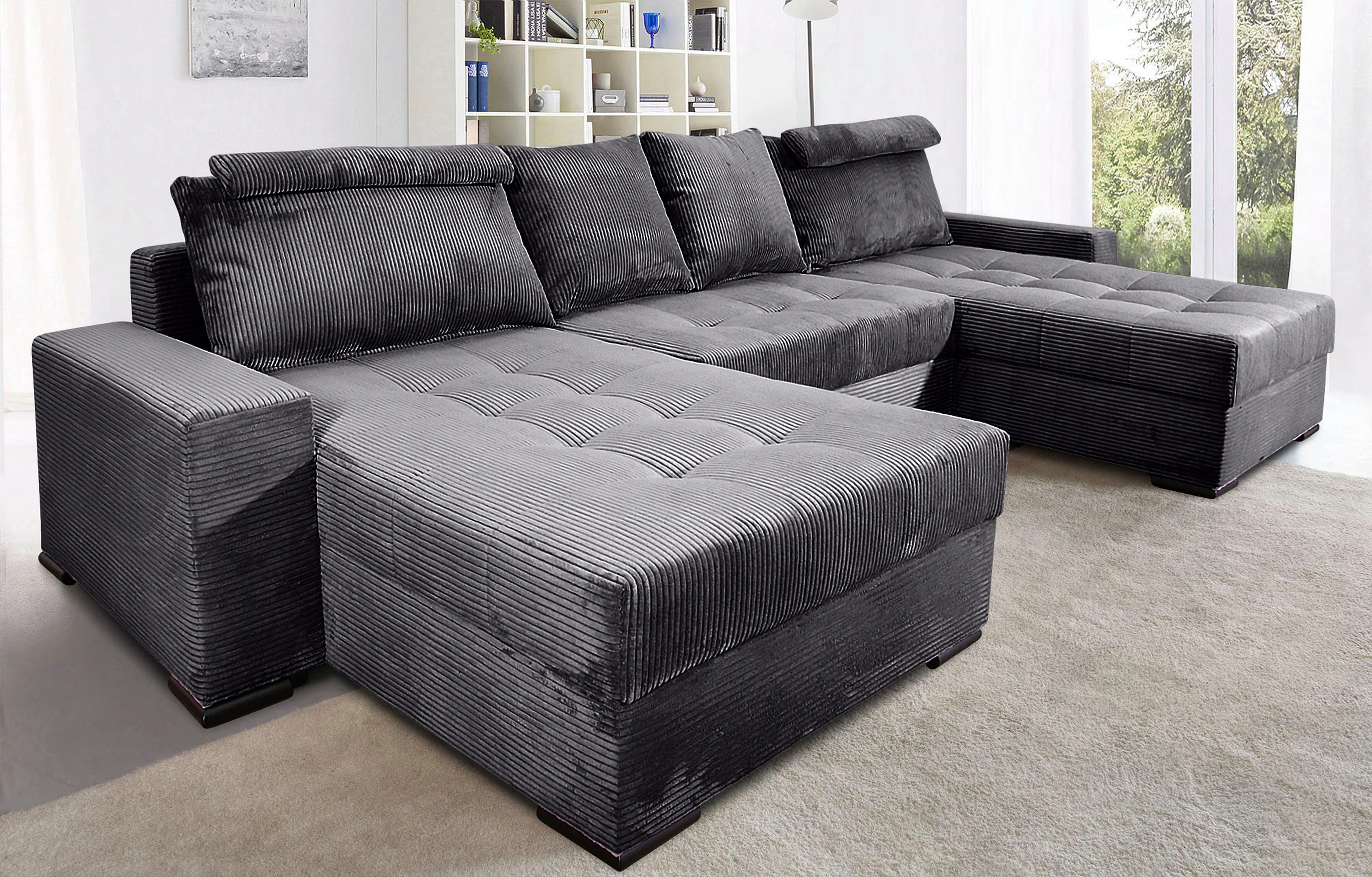 COLLECTION AB Wohnlandschaft "XXXL-Josy Relax U-Form Breite 352 cm, mit 2 g günstig online kaufen