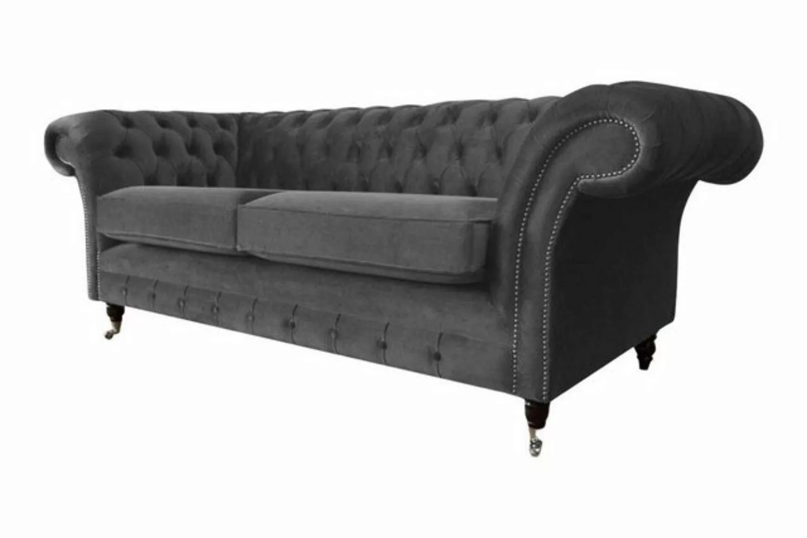 JVmoebel Sofa Sofa 3 Sitzer Luxus Textil Chesterfield Couch Sofas Polster D günstig online kaufen
