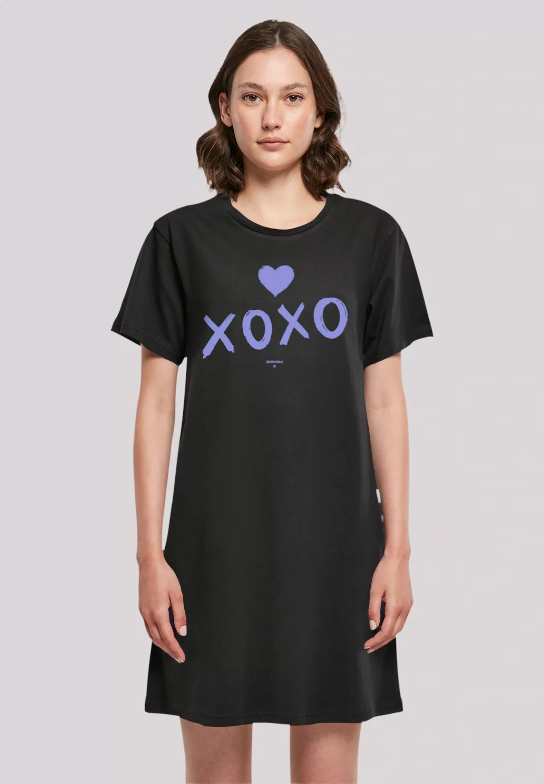 F4NT4STIC Shirtkleid "Take It Easy Text Damen T-Shirt Kleid" günstig online kaufen