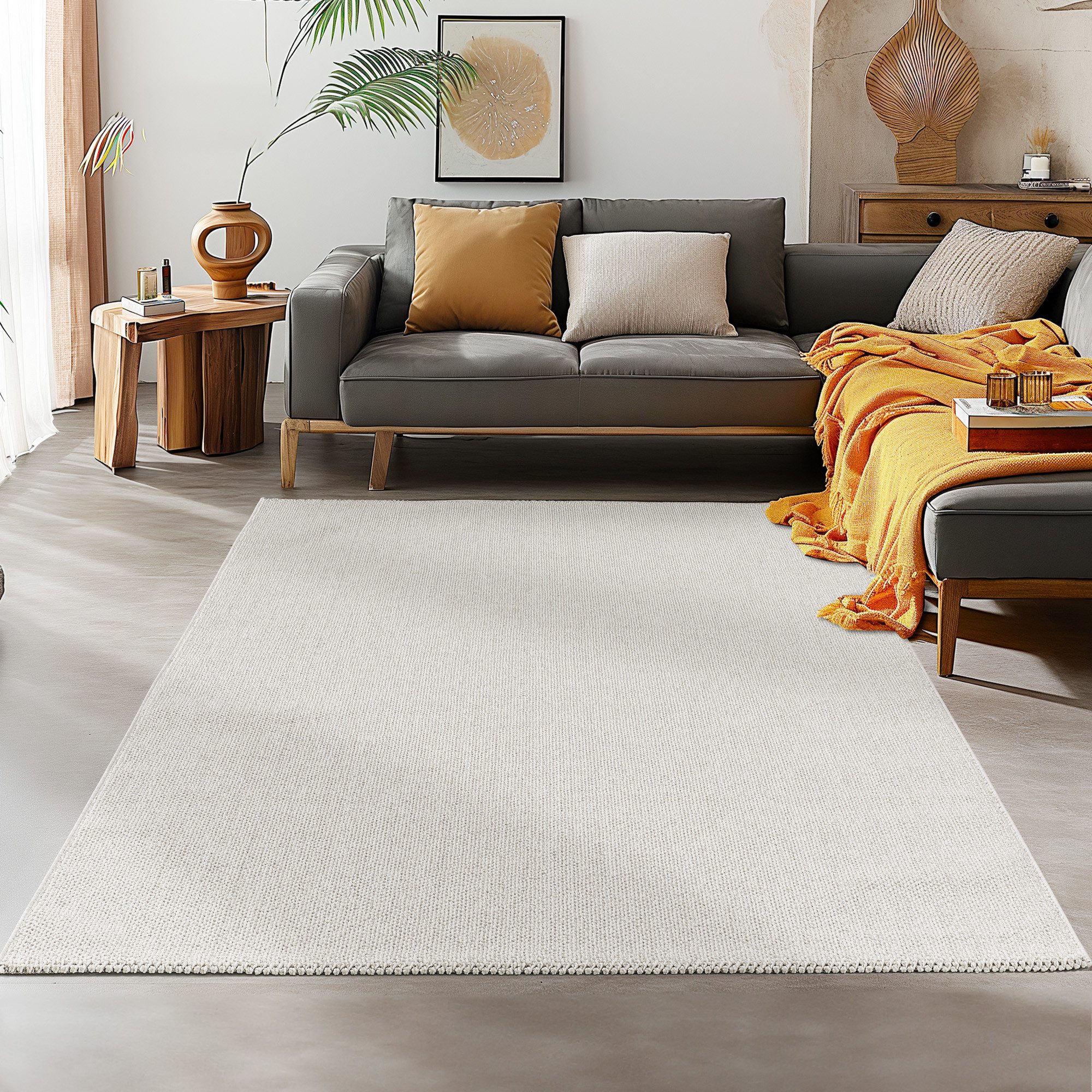 SIMPEX24 Teppich Unicolor, Rechteckig, Höhe: 7 günstig online kaufen