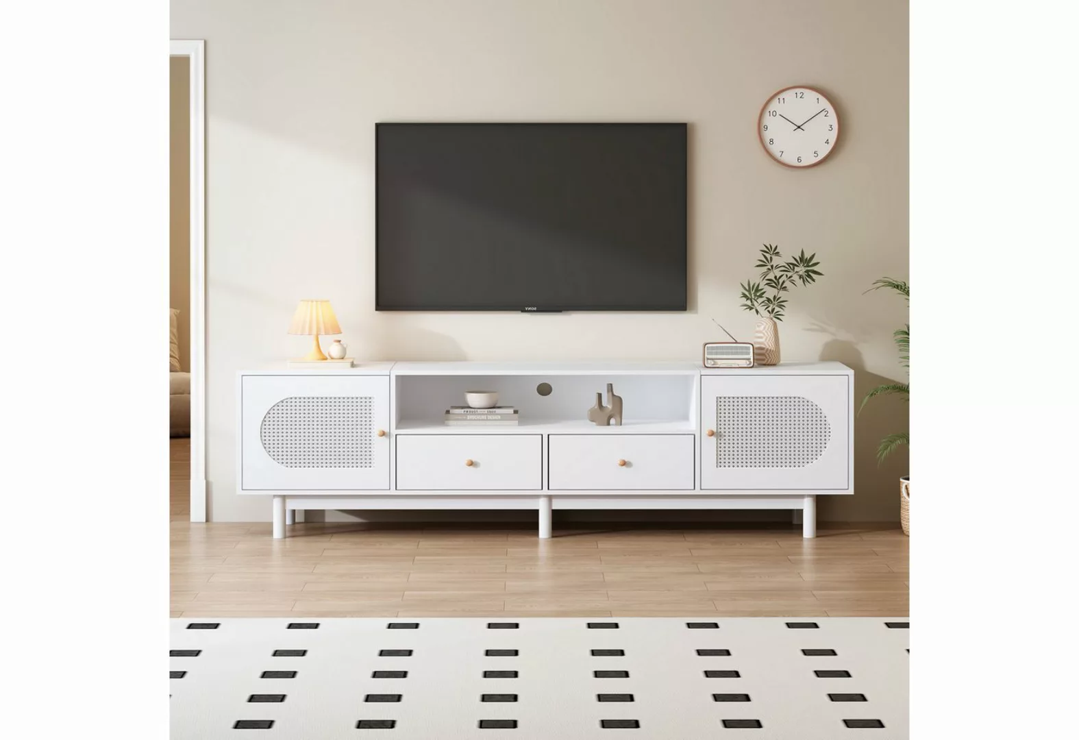 REDOM TV-Schrank Lowboard TV-Unterschrank (2 Türen, 2 Schubladen,für 80-Zol günstig online kaufen