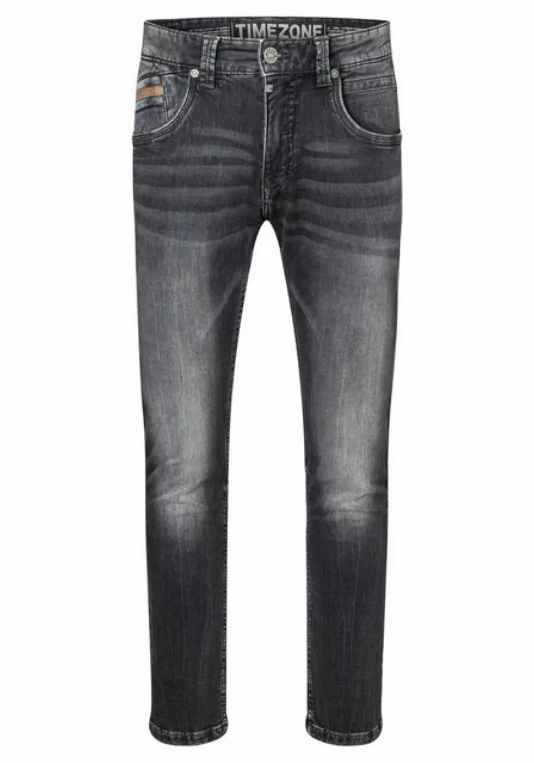 TIMEZONE Herren Jeans Slim EdwardTZ - Slim Fit - Schwarz - Black Scrub Wash günstig online kaufen