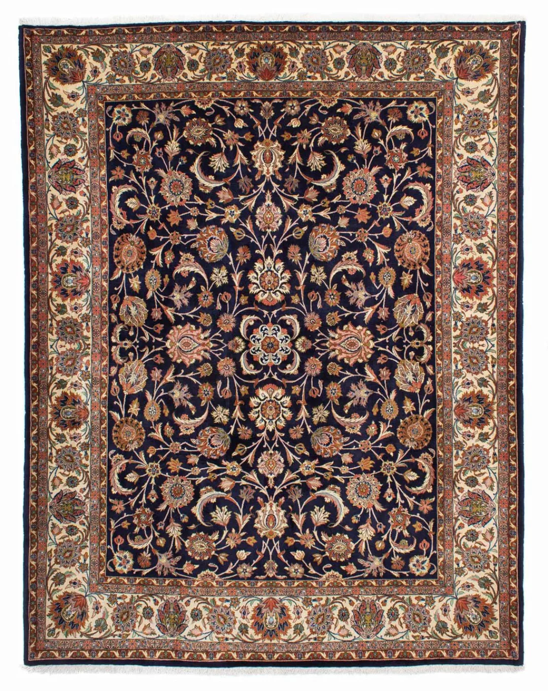 morgenland Wollteppich »Sarough Blumenmuster Blu scuro 294 x 225 cm«, recht günstig online kaufen