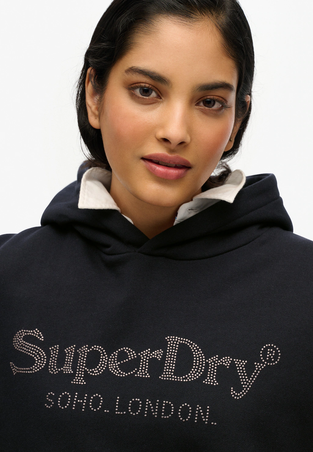 Superdry Kapuzensweatshirt "VENUE METALLIC RELAXED HOOD" günstig online kaufen