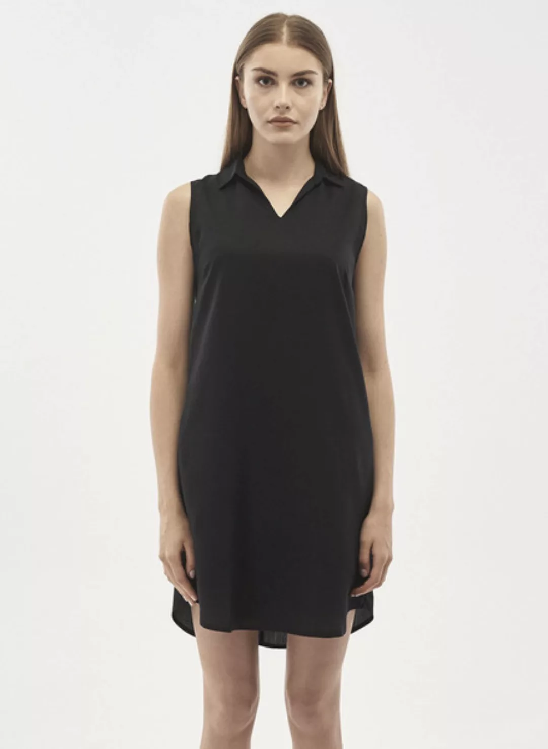Kleid Aus Tencel Mit Hemdkragen günstig online kaufen