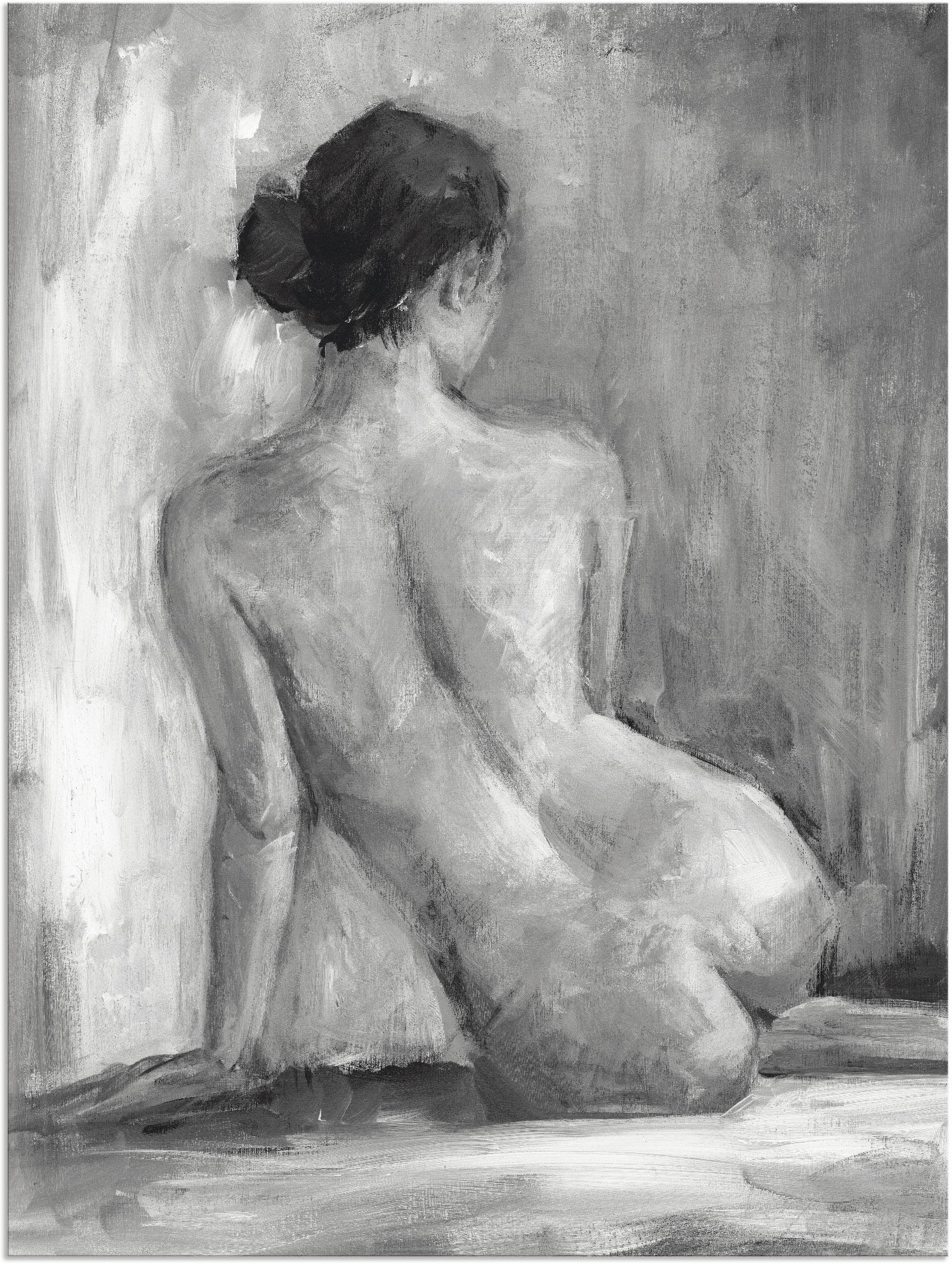 Artland Wandbild "Figur in schwarz & weiß I", Frau, (1 St.), als Alubild, O günstig online kaufen