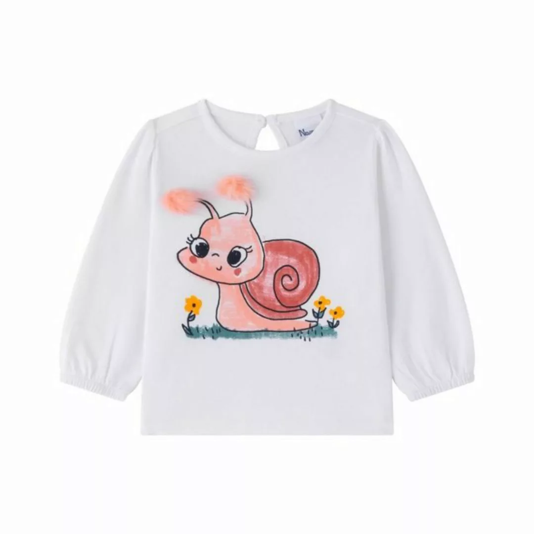 suebidou Longsleeve Süßes Langarmshirt mit 3D Applikation Print mit Pompoms günstig online kaufen